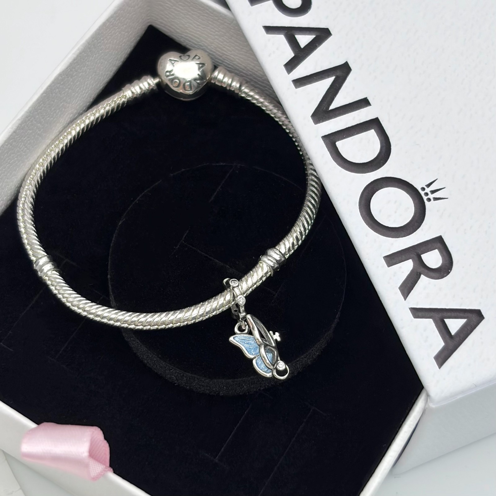 NEW 100% #794241C01 Pandora Winged Dangle Charm, Gift for Her, NEW WITH BOX