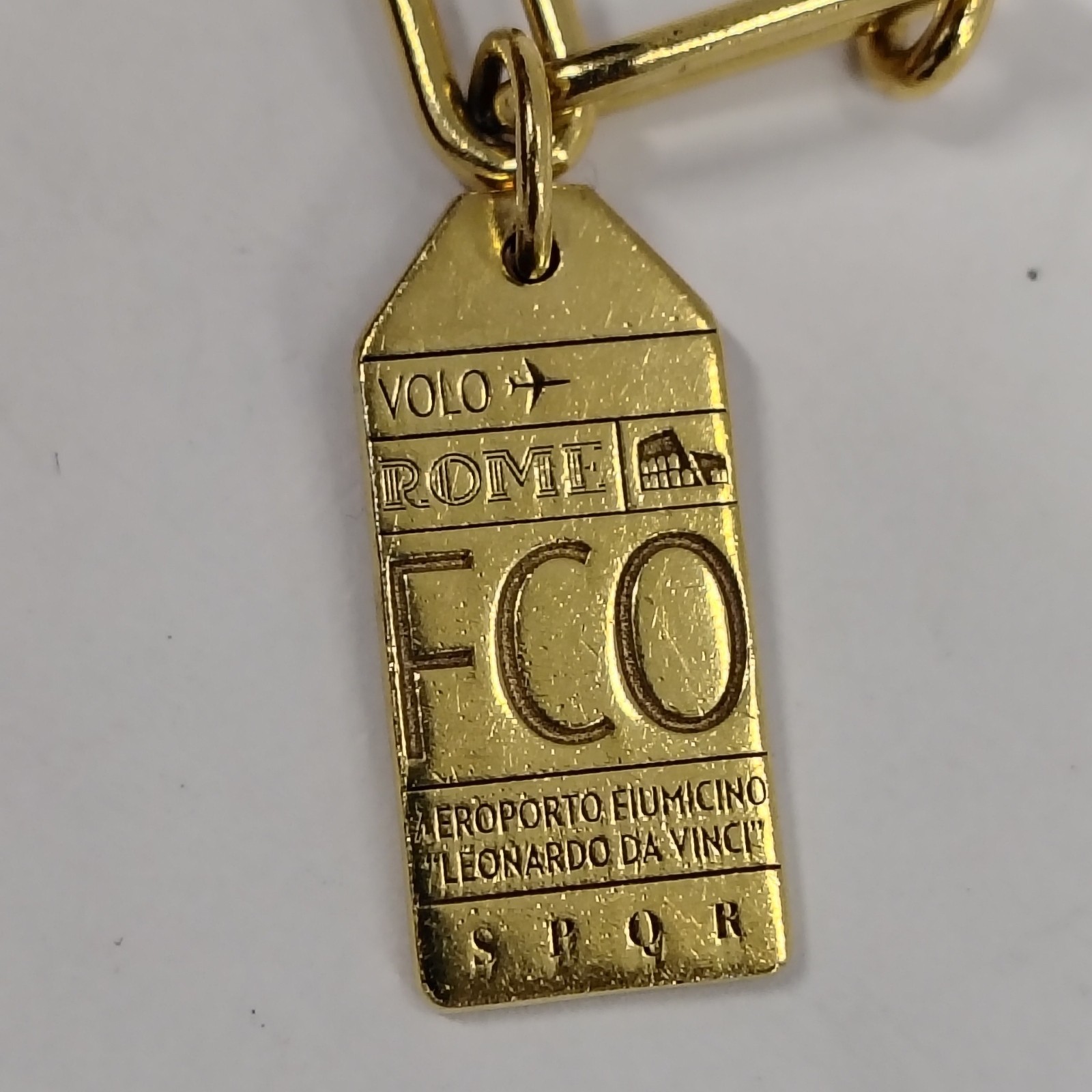 Jet Set Candy JSC 925 Gold Vermeil The Daily 360 Luggage Tag Charm Bracelet 25g
