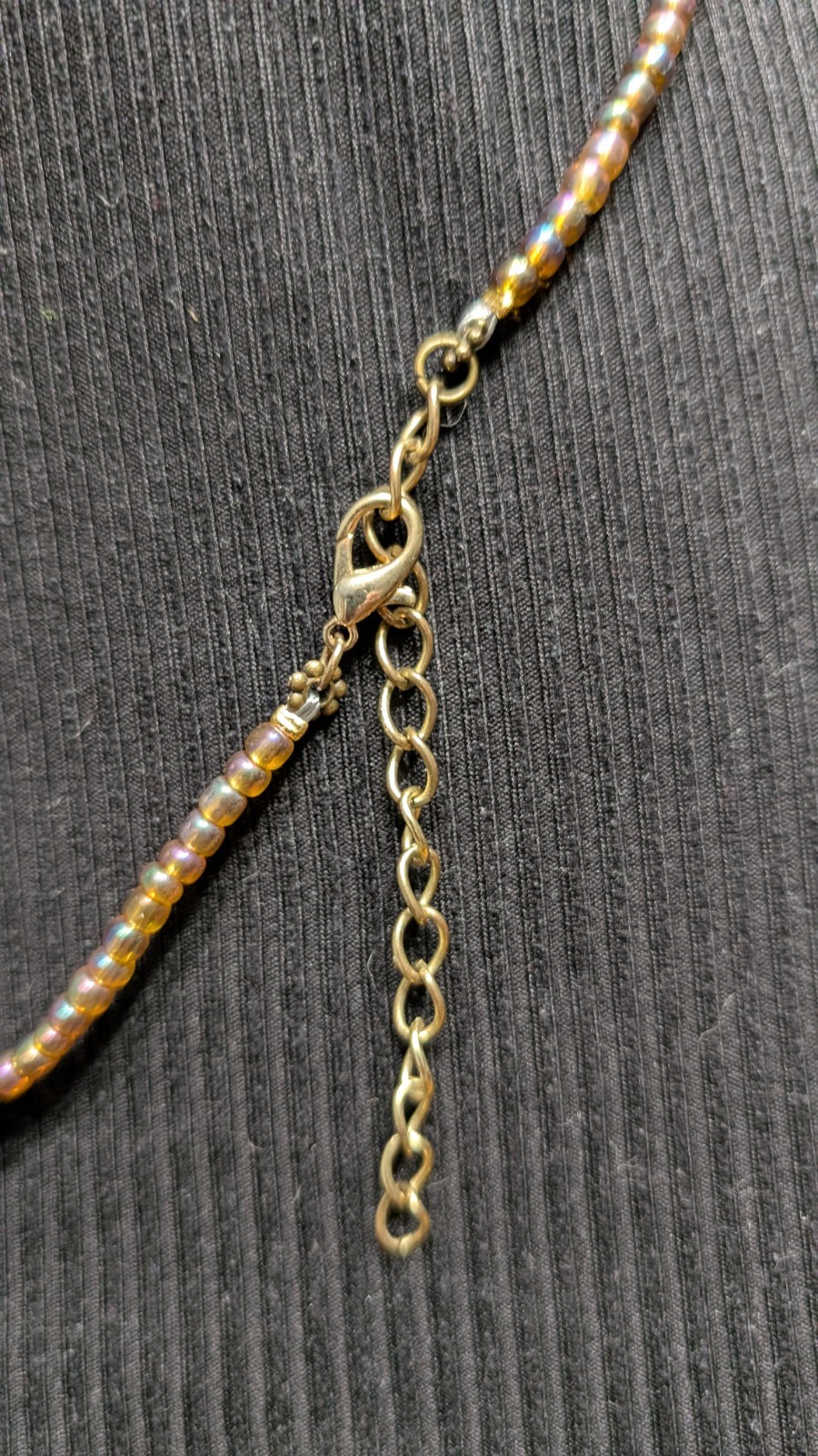 Women’s Stylish Artisan Boho Mixed Beaded Necklace 25-28″ Long 💛🧡🤍🤎