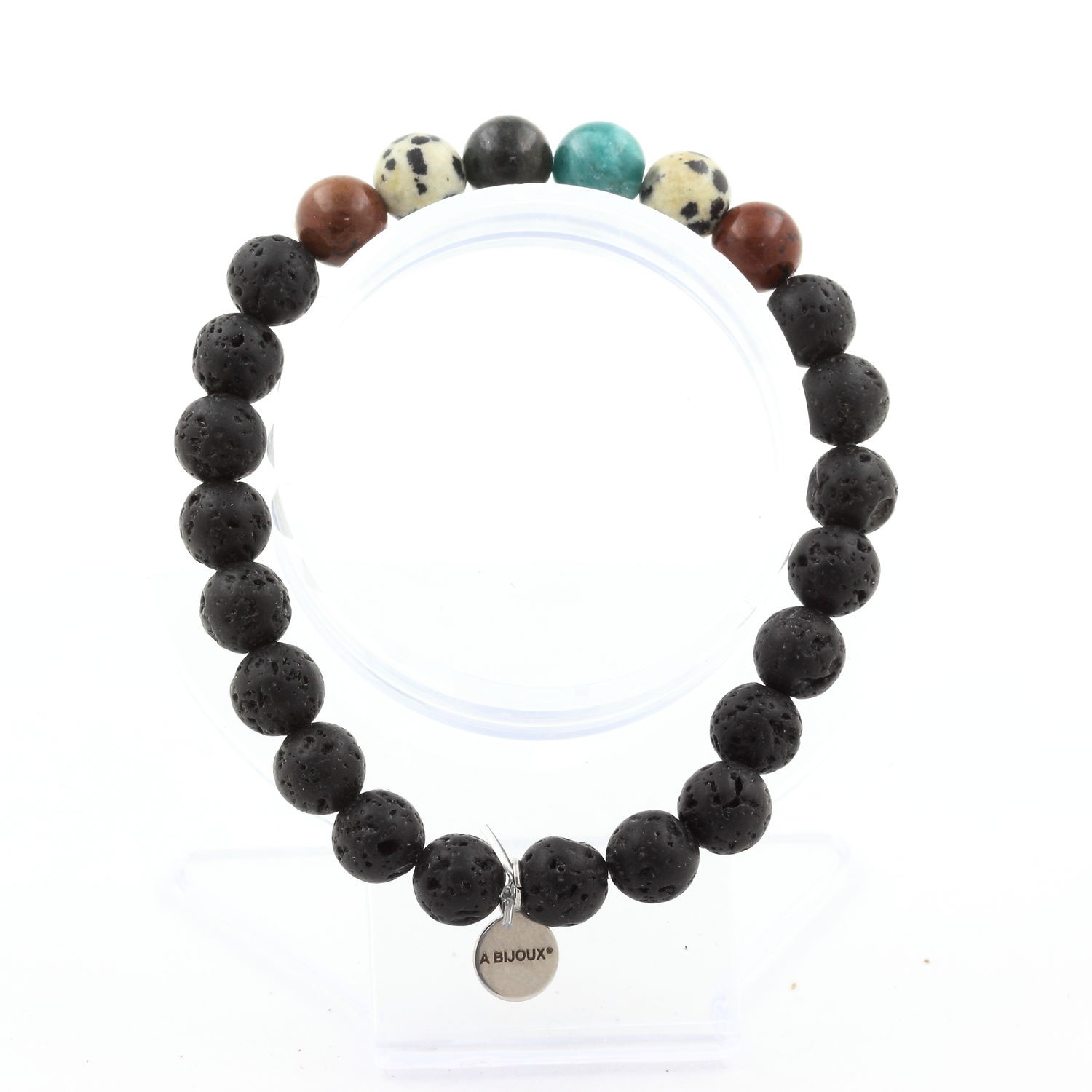 stones And Minerals. Emerald Bead Bracelet From Zambia + Mahogany Obsidian +