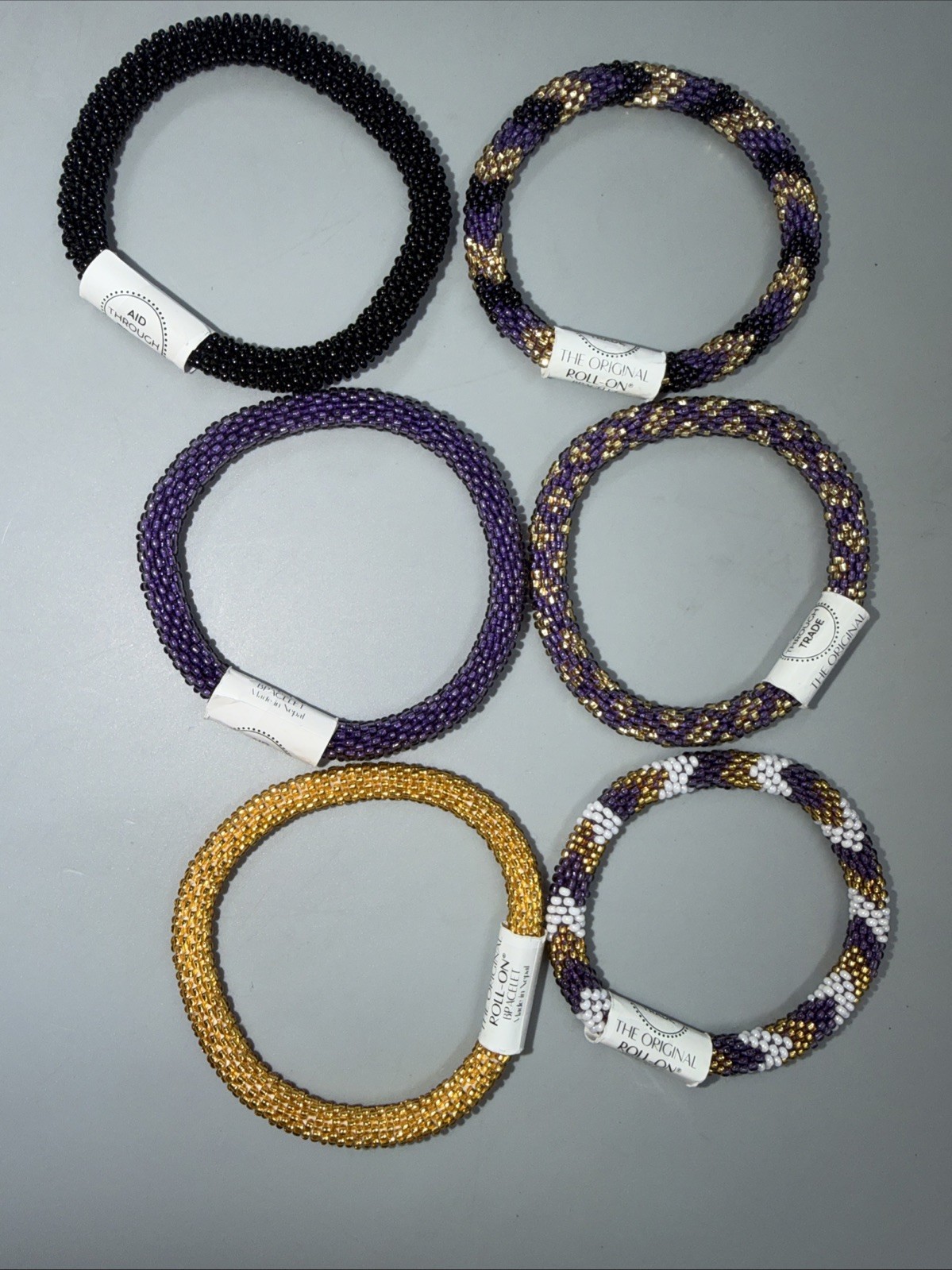 AID Through Trade- Roll-On® Bracelet- Set Of 6 – Made In Nepal