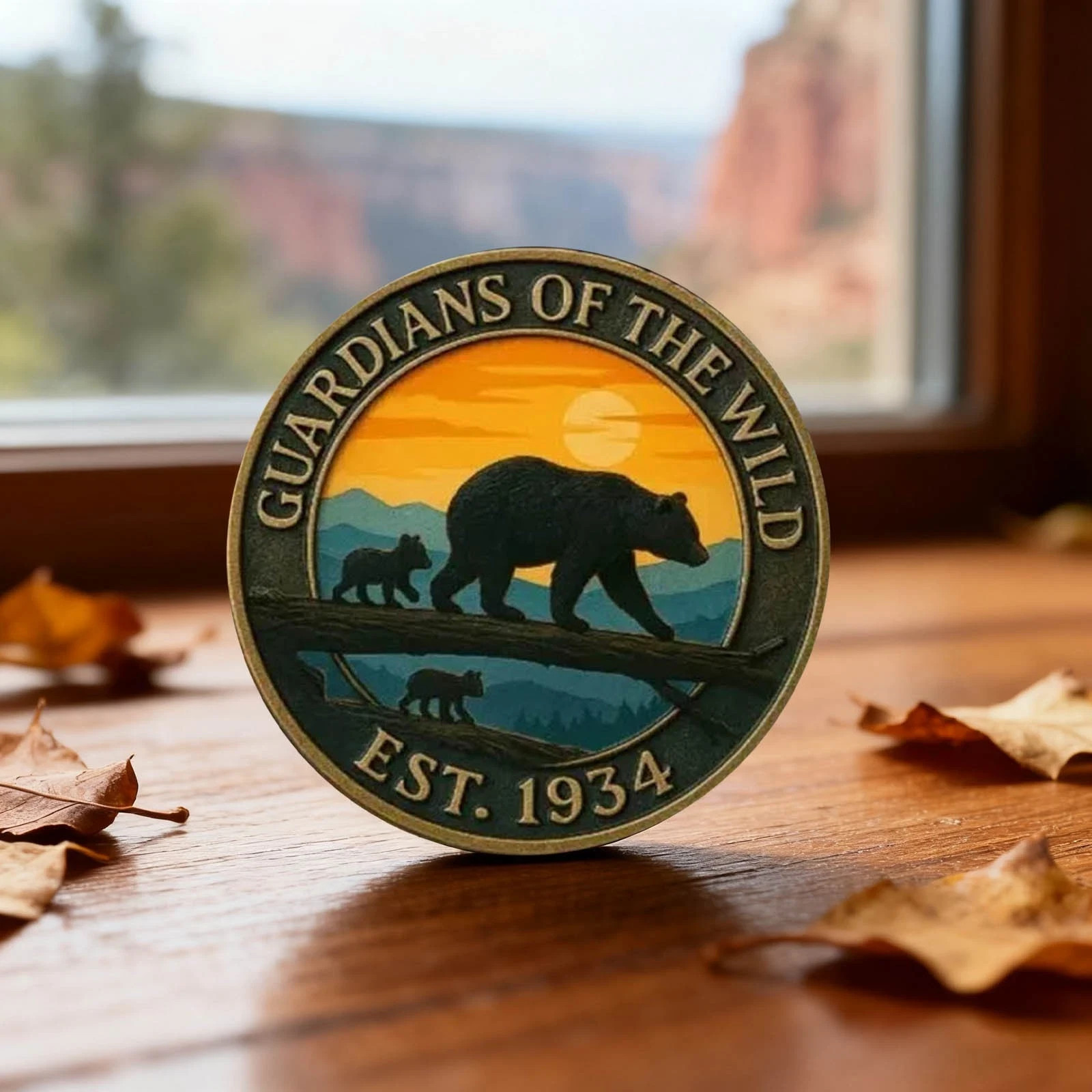 Limited Edition National Park Commemorative Coin: Bear