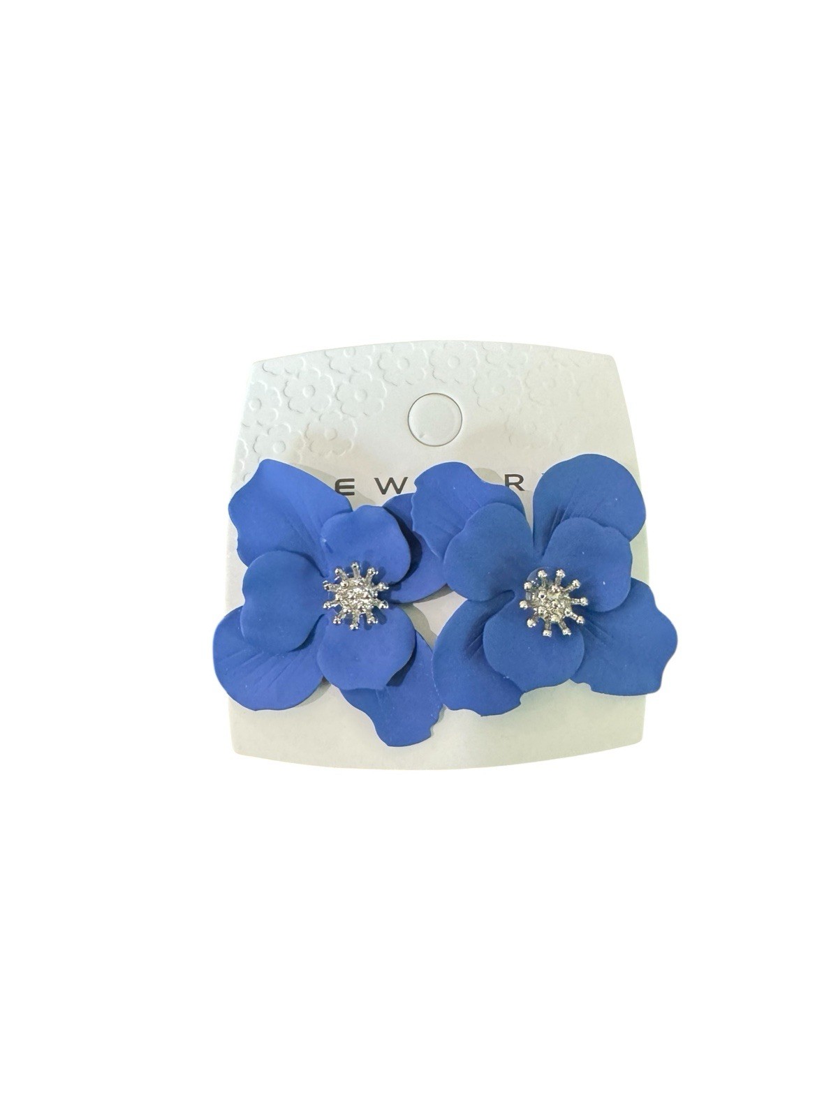 Floral Blue Earrings