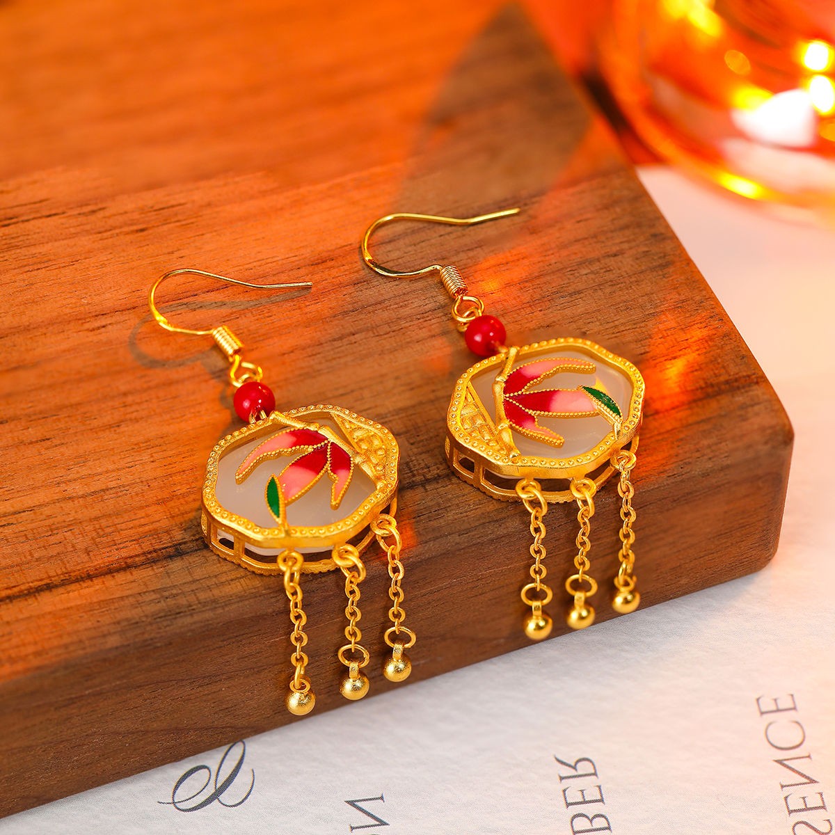 Chinese Style Tassel Earrings Fashionable Versatile Ear Jewelry