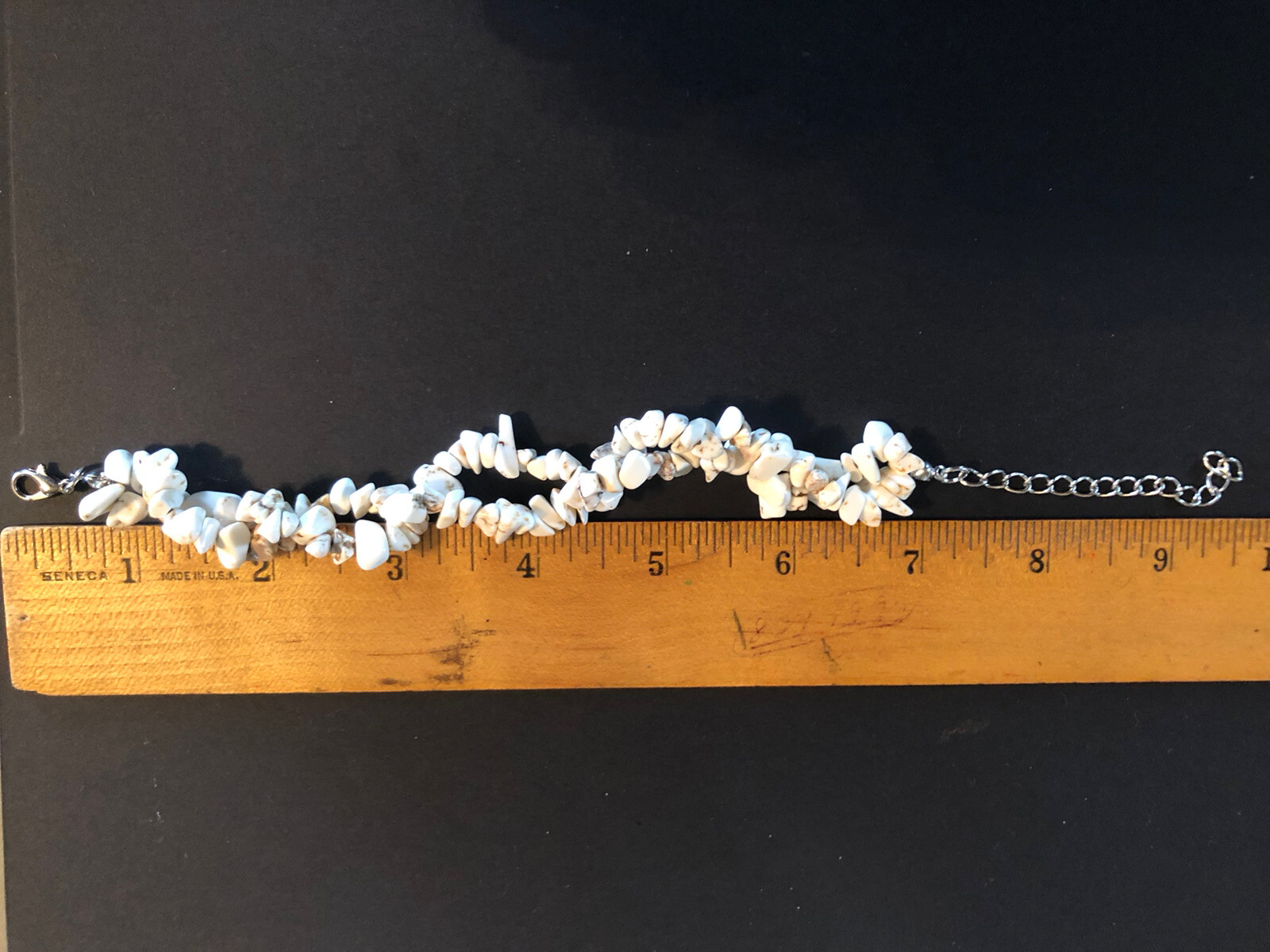 White Crushed Stone Bracelet