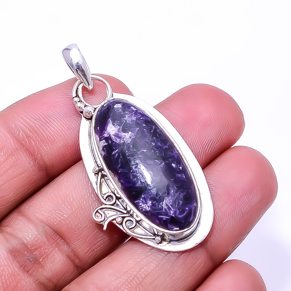 Lepidolite – San Diego 925 Sterling Silver Pendant 1.95″, Christmas Gift P39962