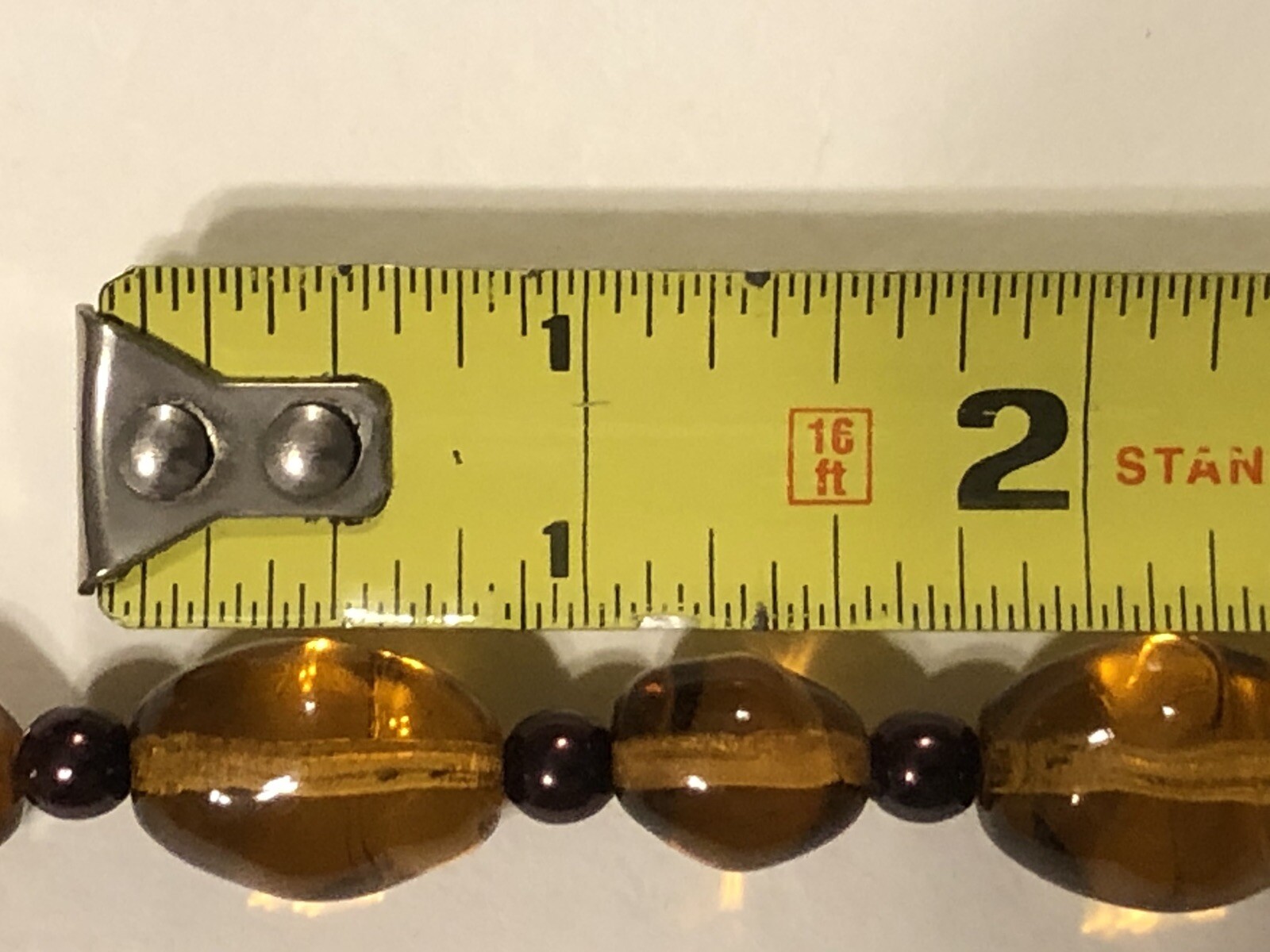 Joan Rivers Amber 25” Chunky Beaded Necklace Signed Free Shipping