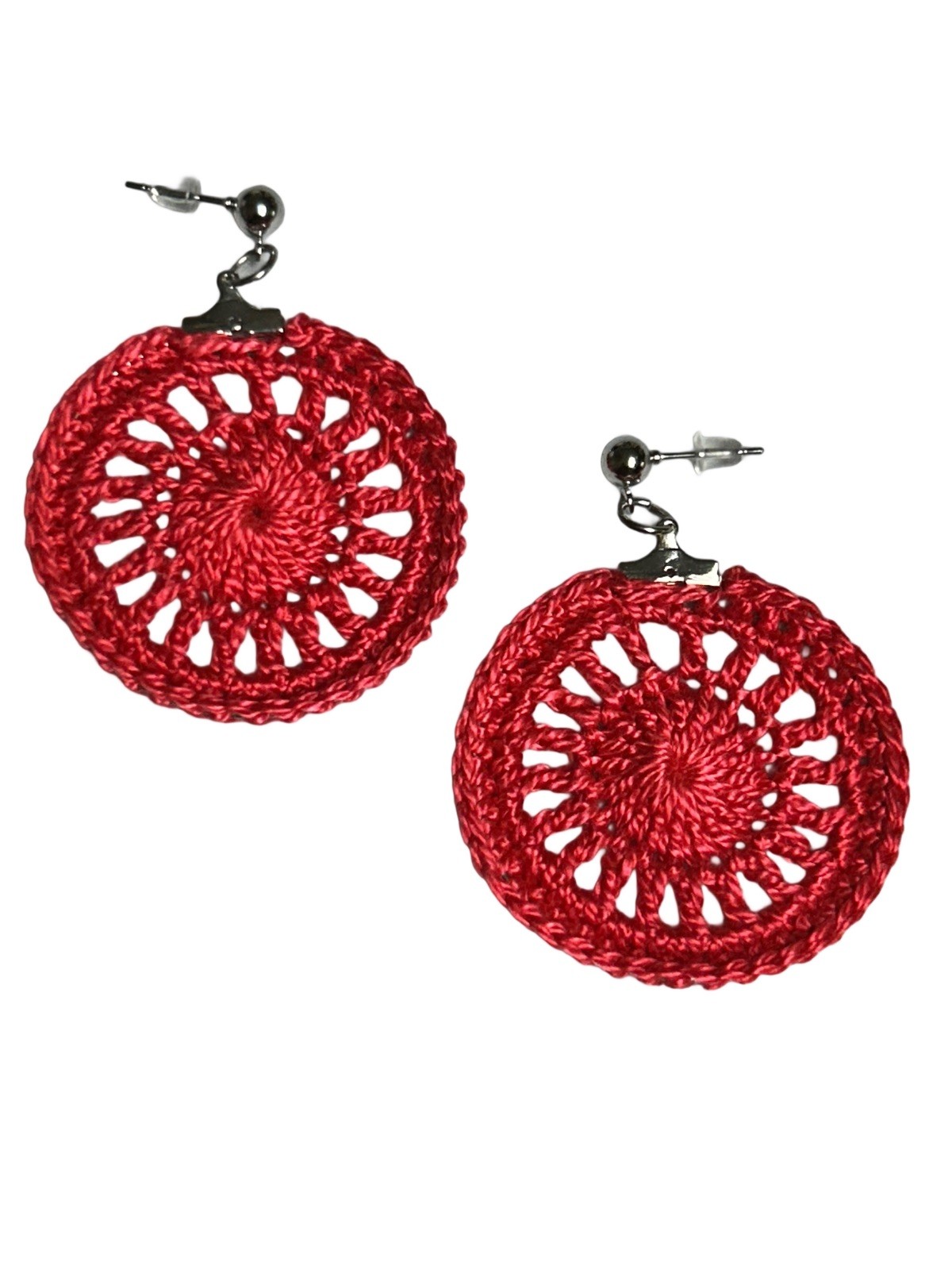 Icy Boho Earrings New Surgical Steel Ear Wire In Watermelon