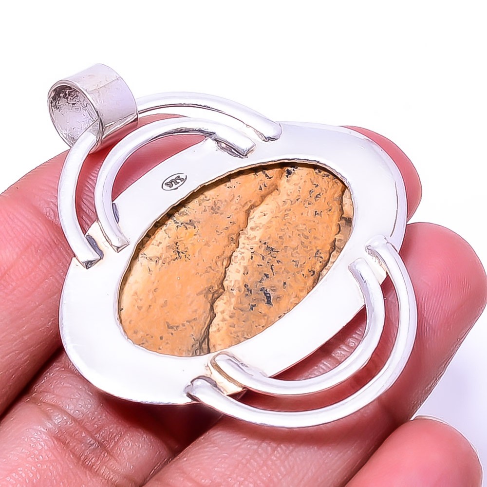 Picture Jasper – Oregon Designer Handmade 925 Sterling Silver Pendant 1.95″ P27