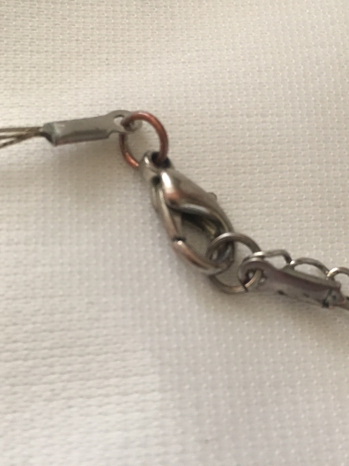 Earthy Minimalist Wood on Wire Necklace Lobster Clasp Unsigned 20”