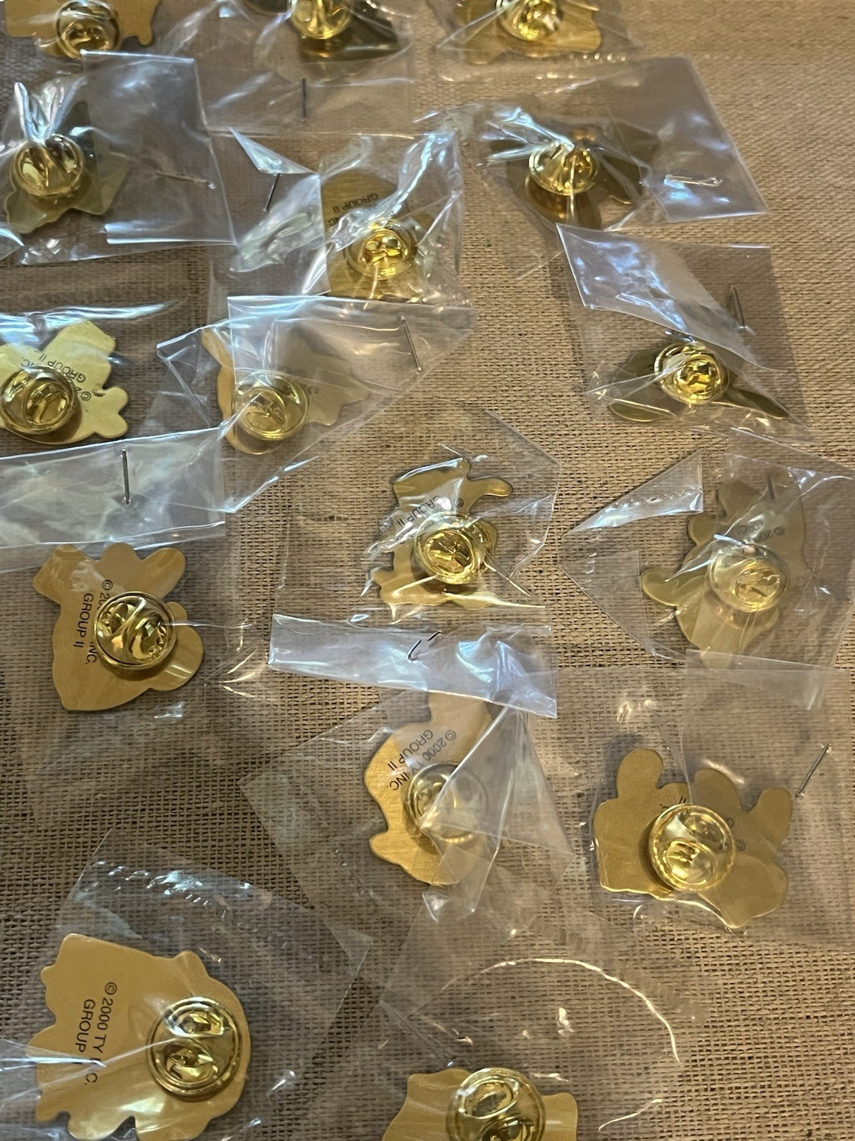 LOT OF 16 ‘TY Beanie Babies’ Collector Pins, Group II/2000, STILL SEALED
