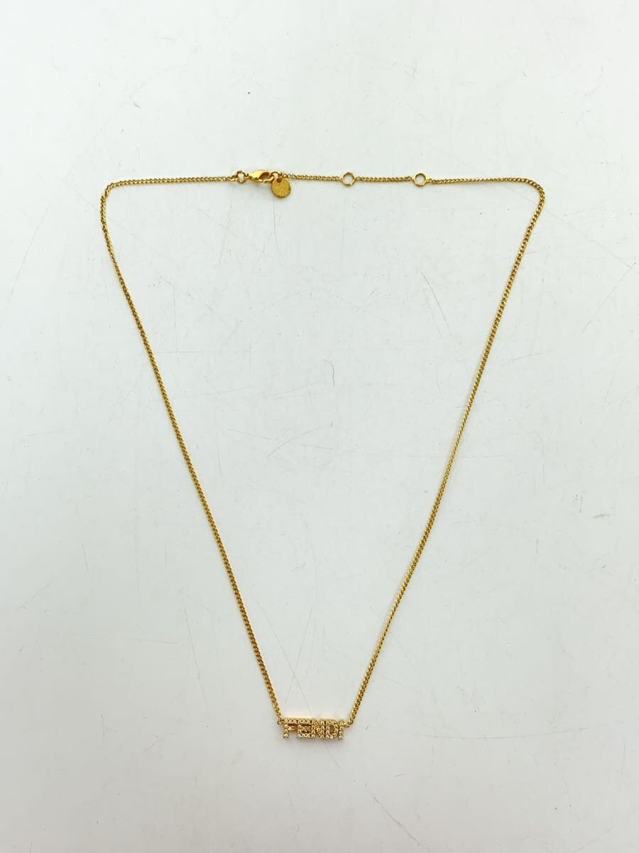 Fendi Women’s Gold Necklace with Pendant Fashion Jewelry Accessory