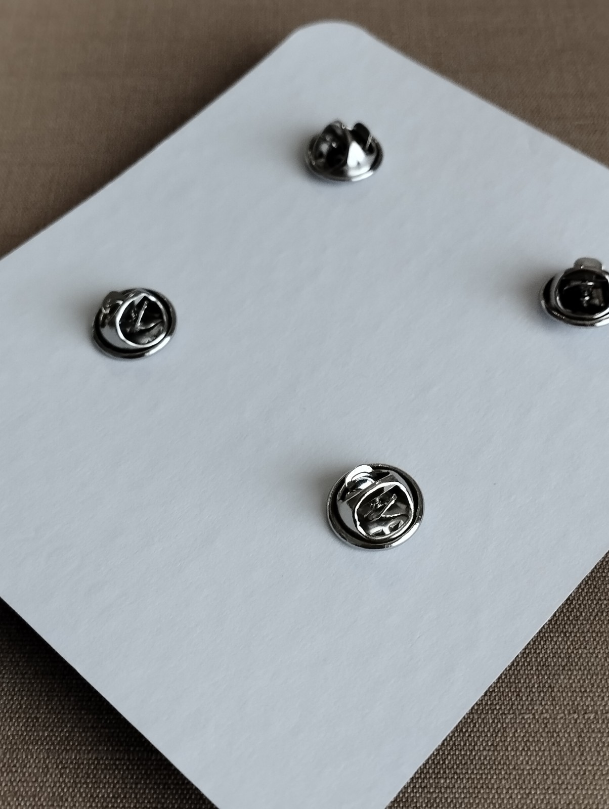 Christian Dior Novelty Pin Lapel Set of 4 Black Pin Badge w/BOX NEW from JAPAN