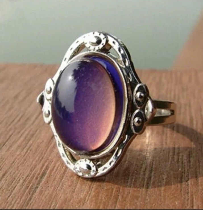 Adjustable Emotion Feeling Color Change Mood Ring Vintage Fashion Jewelry
