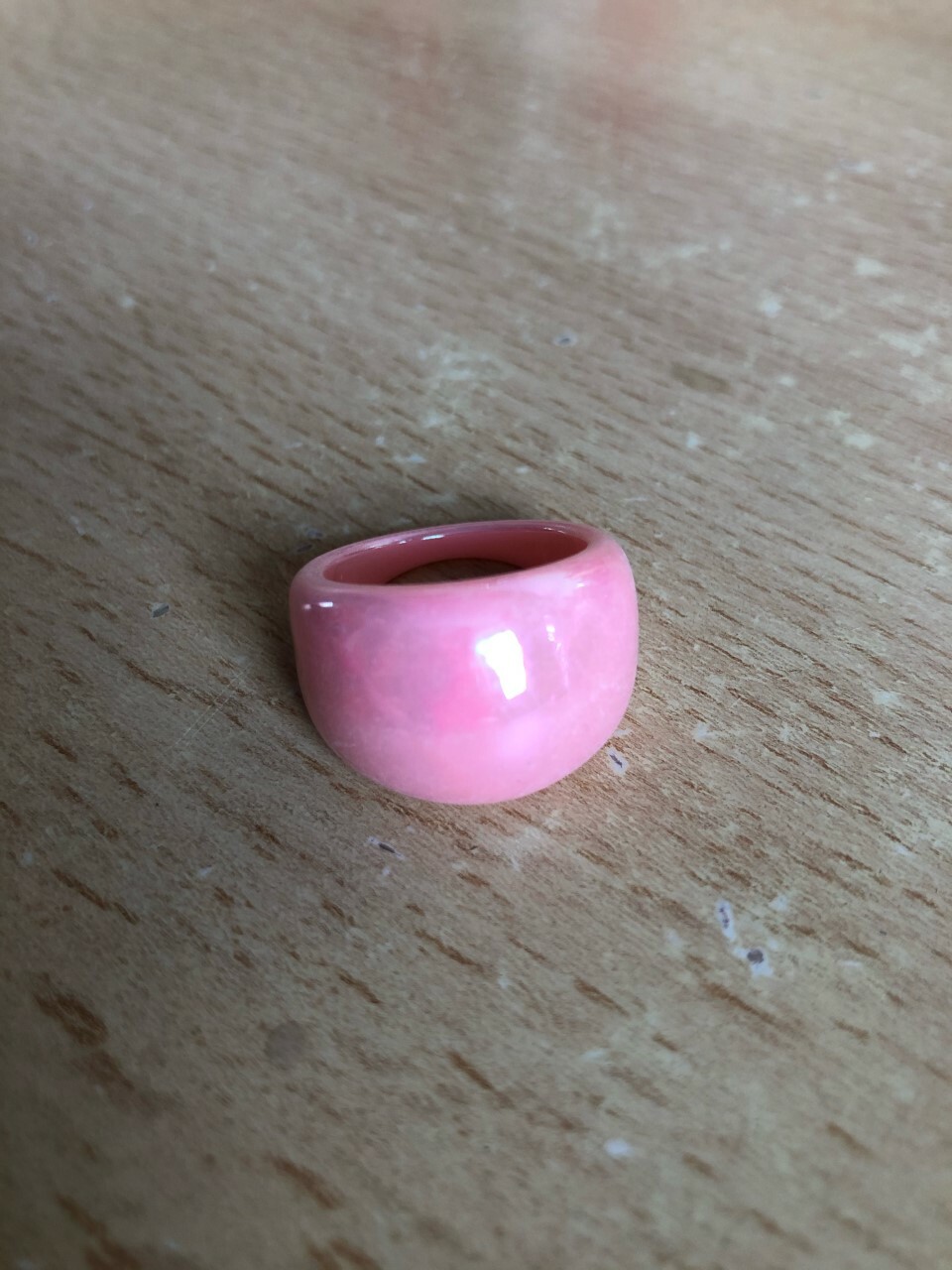Glossy Bright Coloured Dome Plastic Resin Acrylic Ring – Retro 80’s – NEW