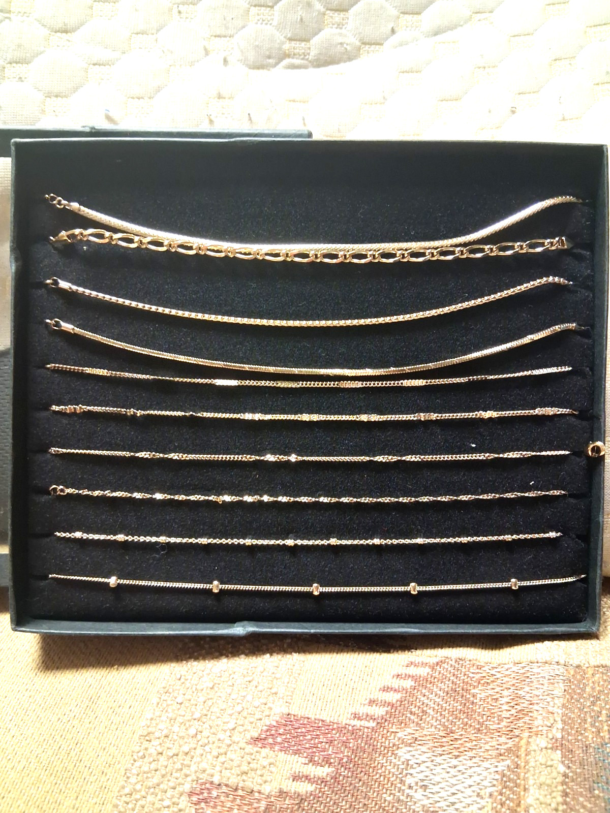 PUBLISHERS Clearing House 14k Gold plated CHAINS 10 PIECES WITH COA!