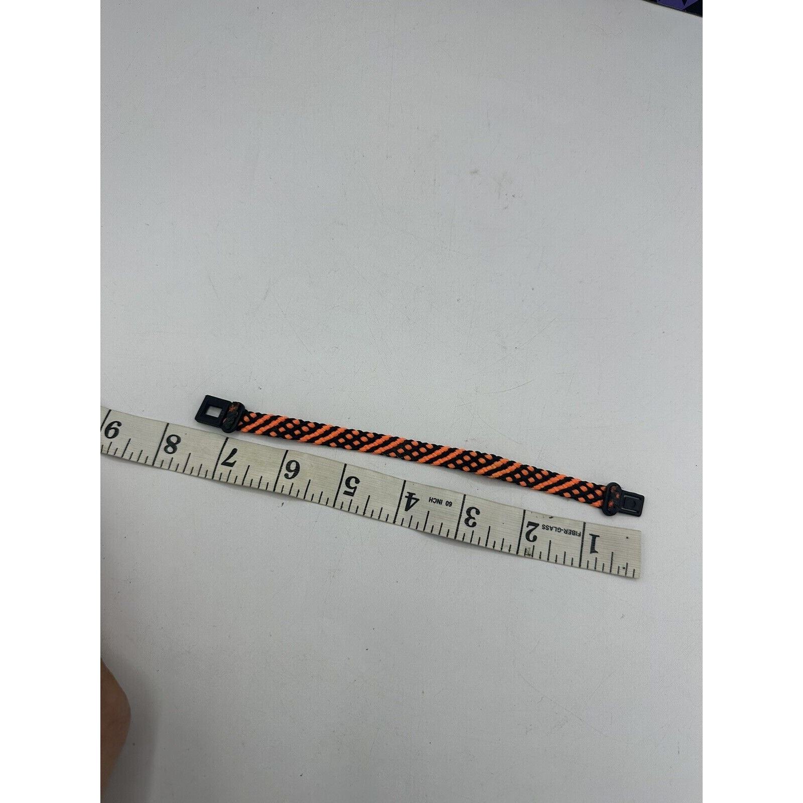Vintage Katcho’s Bracelet Adult Unisex Surf Skate Braided Wrap Orange / Black