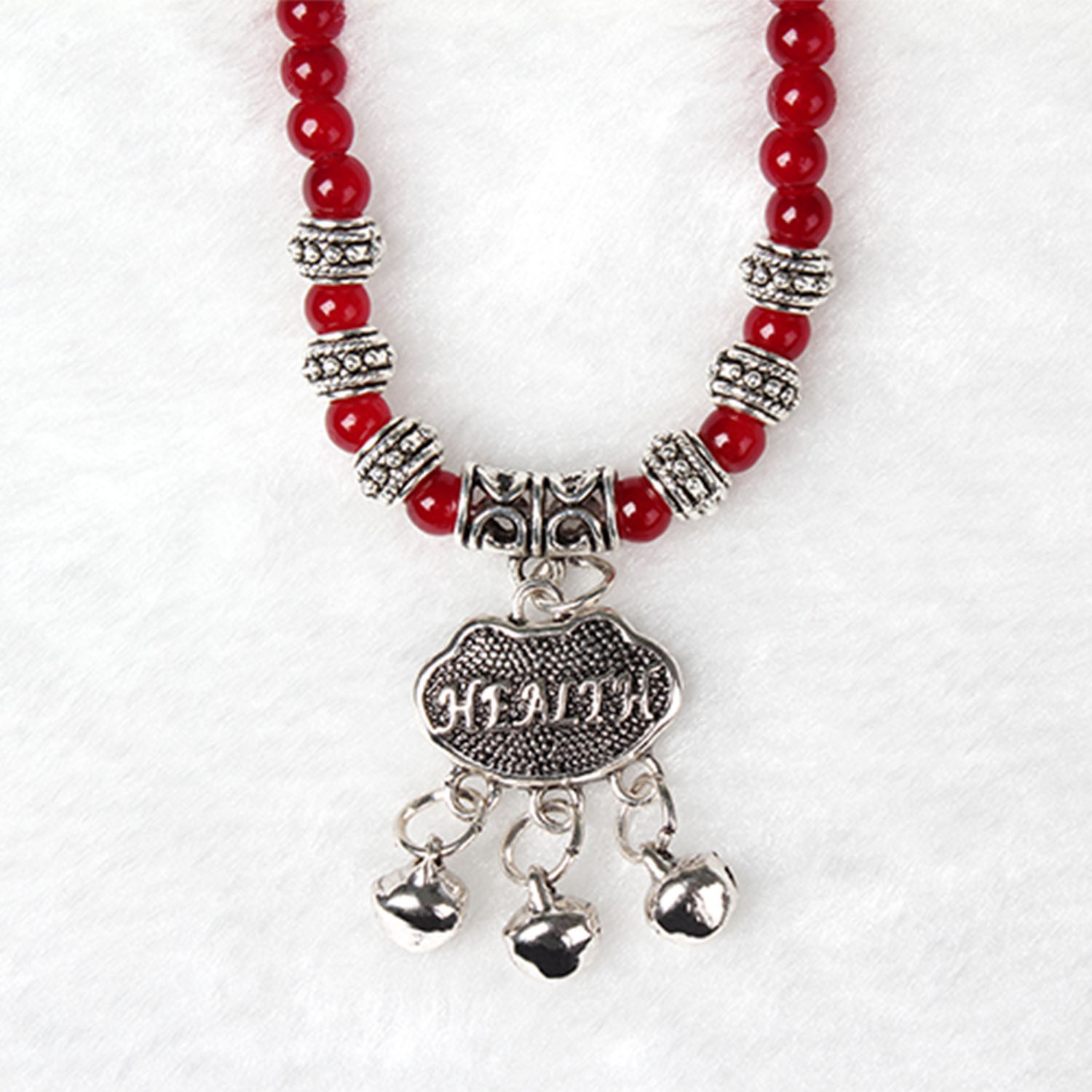 Natural Red Agate Beaded Bracelet Good Luck Healing Crystal Gemstone