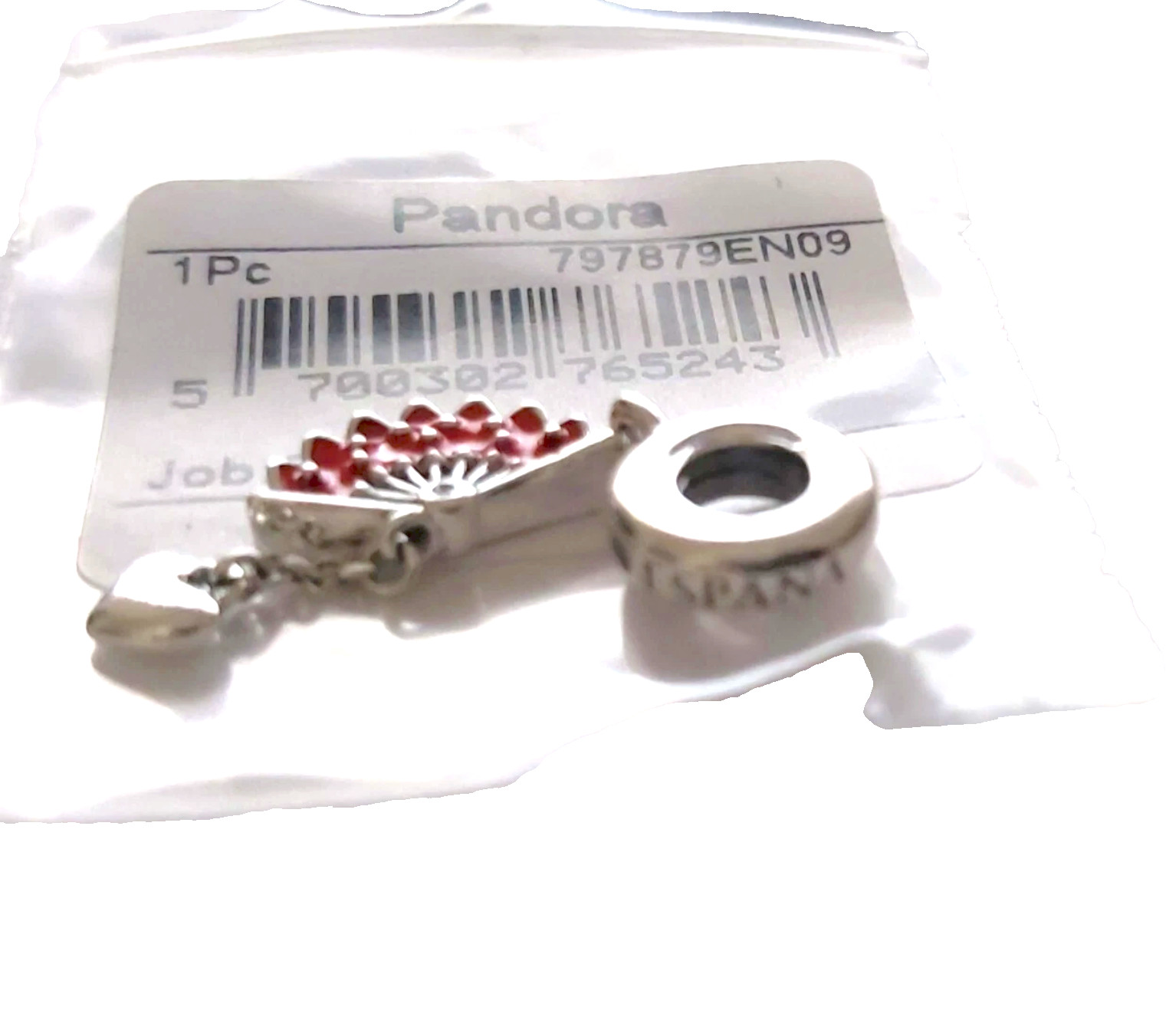 RETIRED NEW Pandora SPANISH FAN Spain Charm 797879EN09