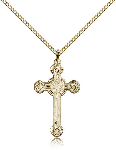 Gold Filled Cross Necklace For Women On 18 Chain – 30 Day Money Back Guarantee