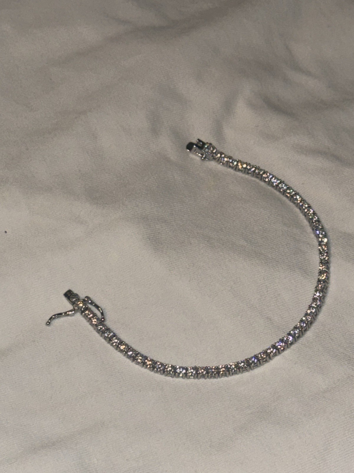 925 sterling silver VSS Moissanite 3mm 7in watch video on Instagram XDevestated