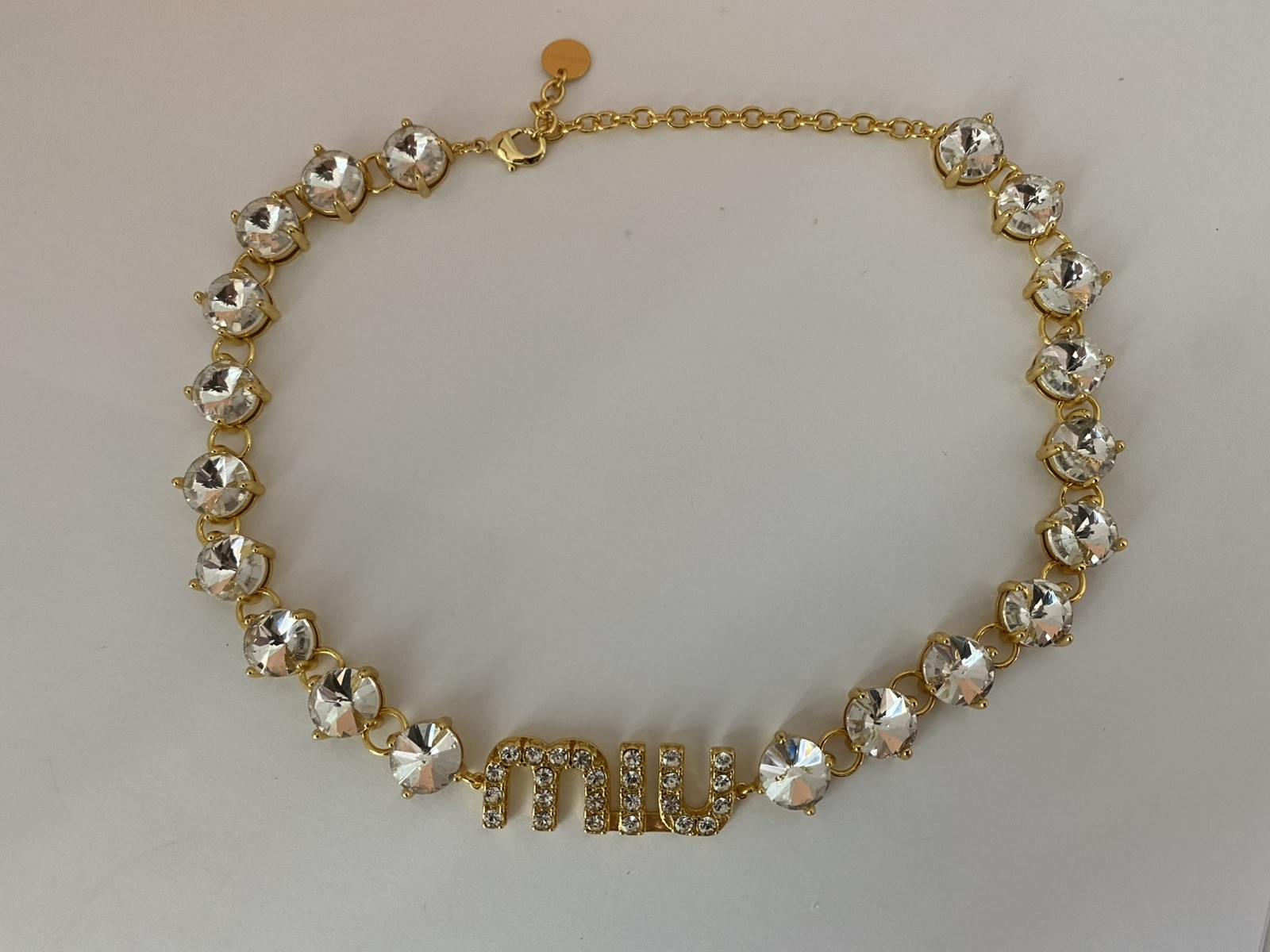 Miu Miu Authentic Rare Find Crystal Chocker Necklace