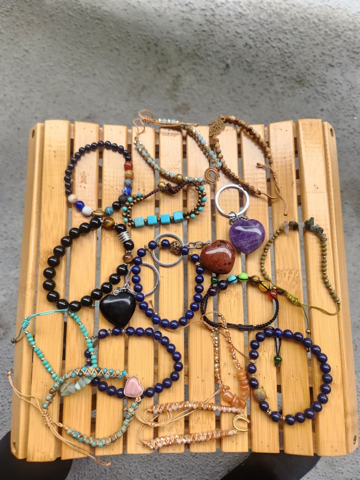 Lot of Gemstone & Beaded Bracelets | Mixed Crystals, Healing Stones, Handmade