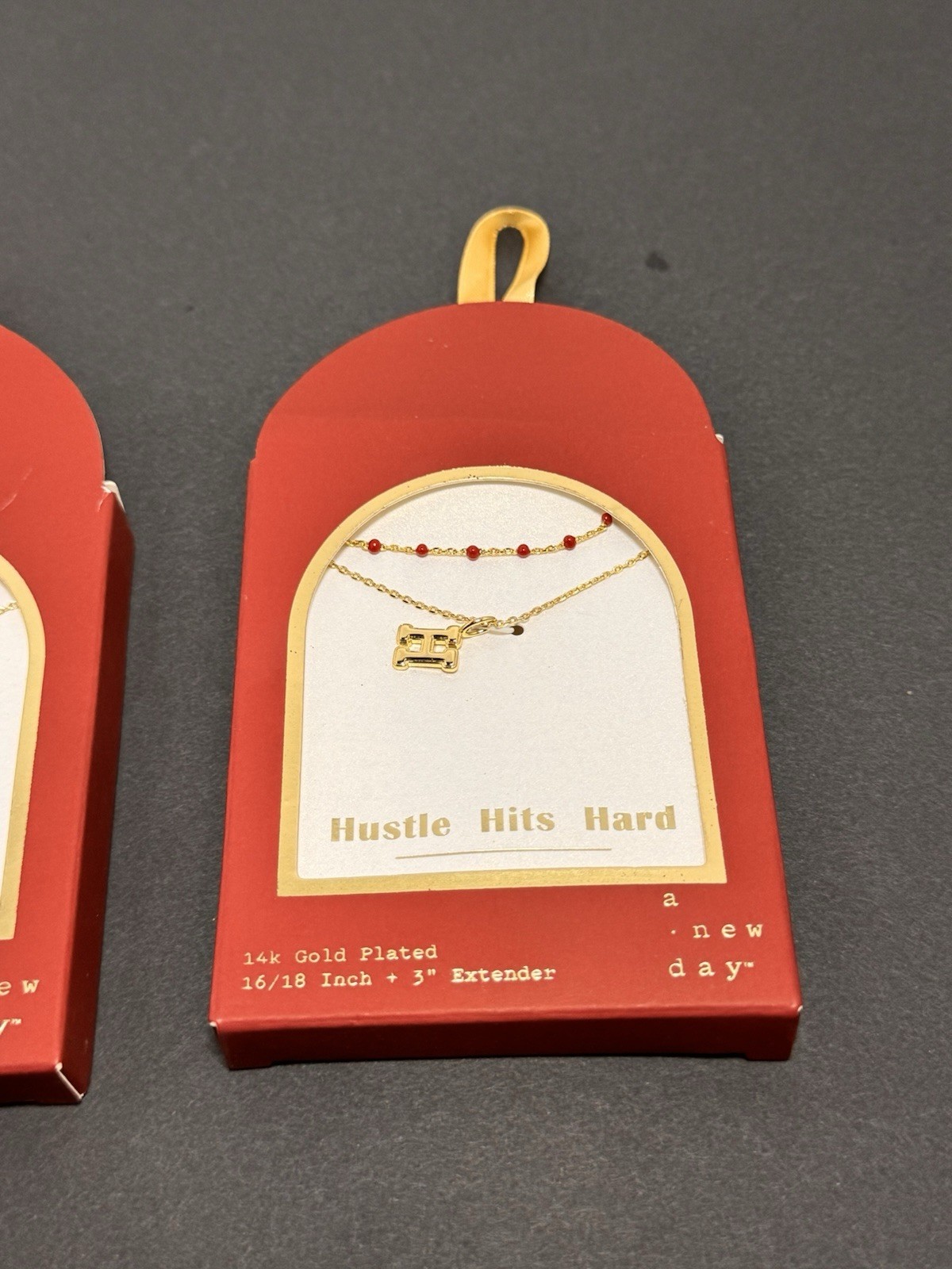 A New Day brand 14k gold-plated necklaces