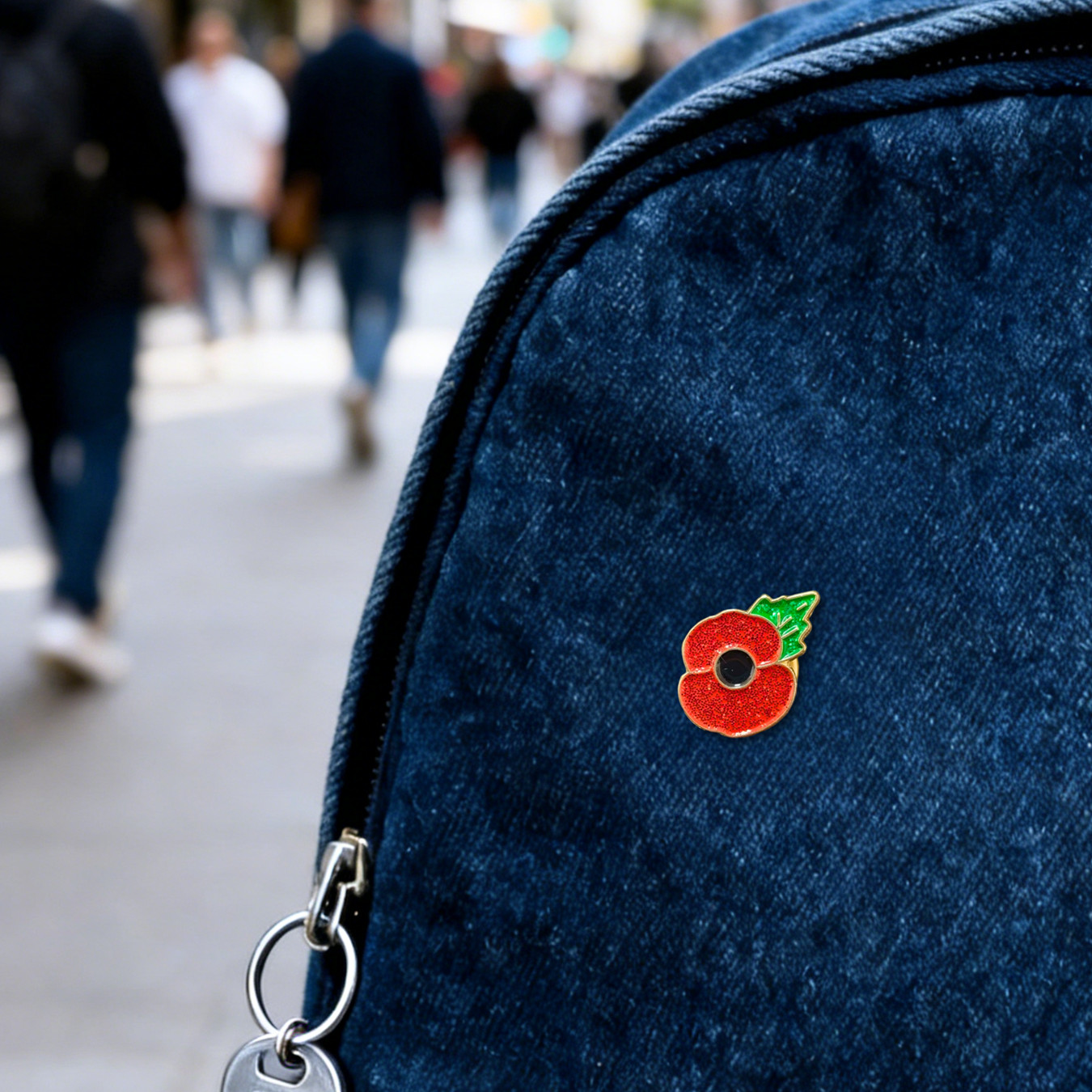 2 x Shining Red Poppy Enamel Pin Badge Brooch Remembrance Day Lest We Forget