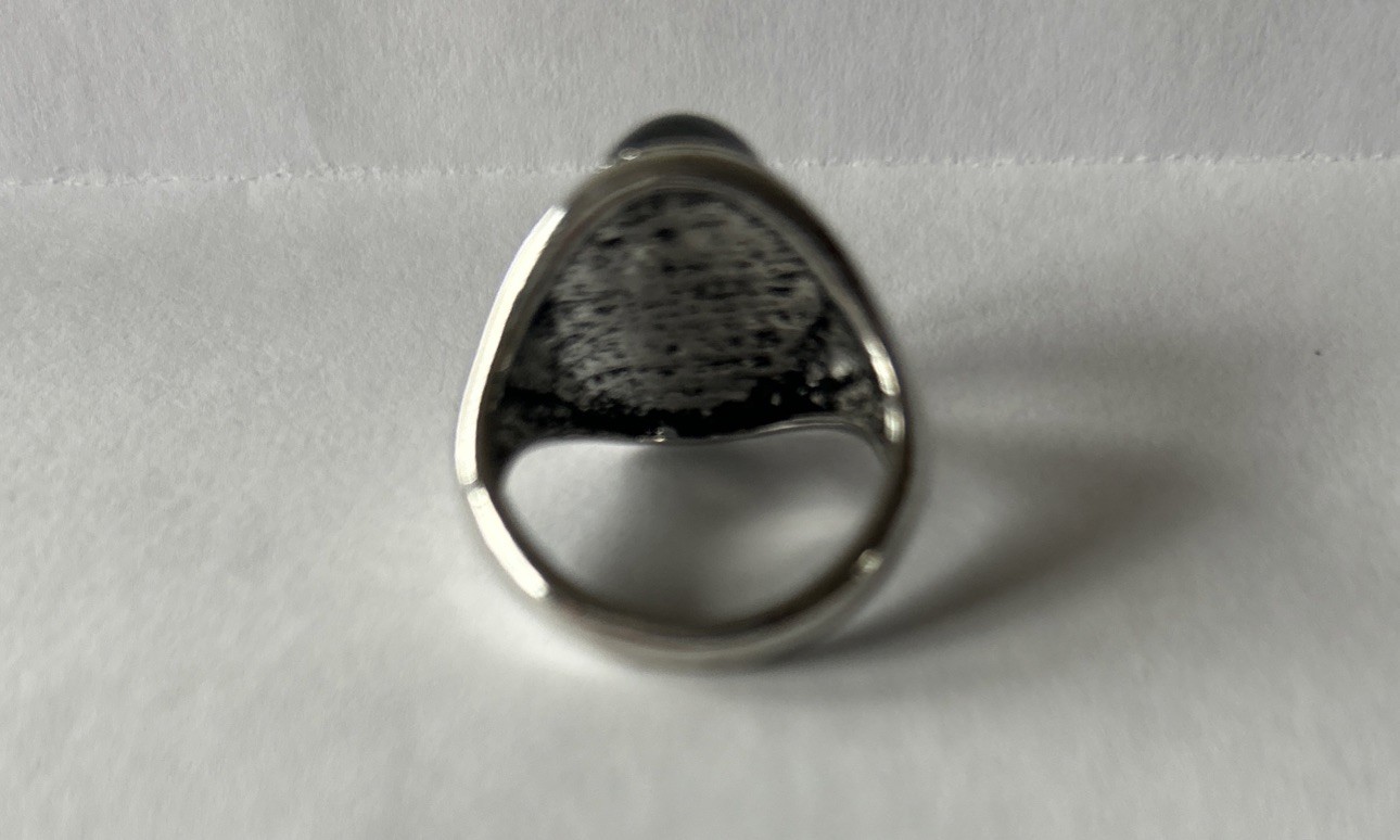 Vintage Inspired Silver Tone Color Changing Accent Mood Ring Size 8