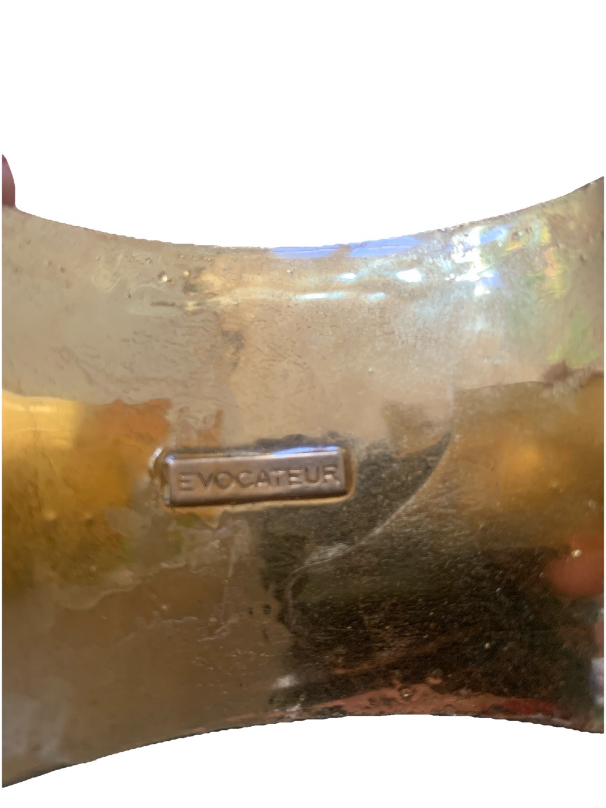 Evocateur Leopard Print Gold Cuff Bracelet