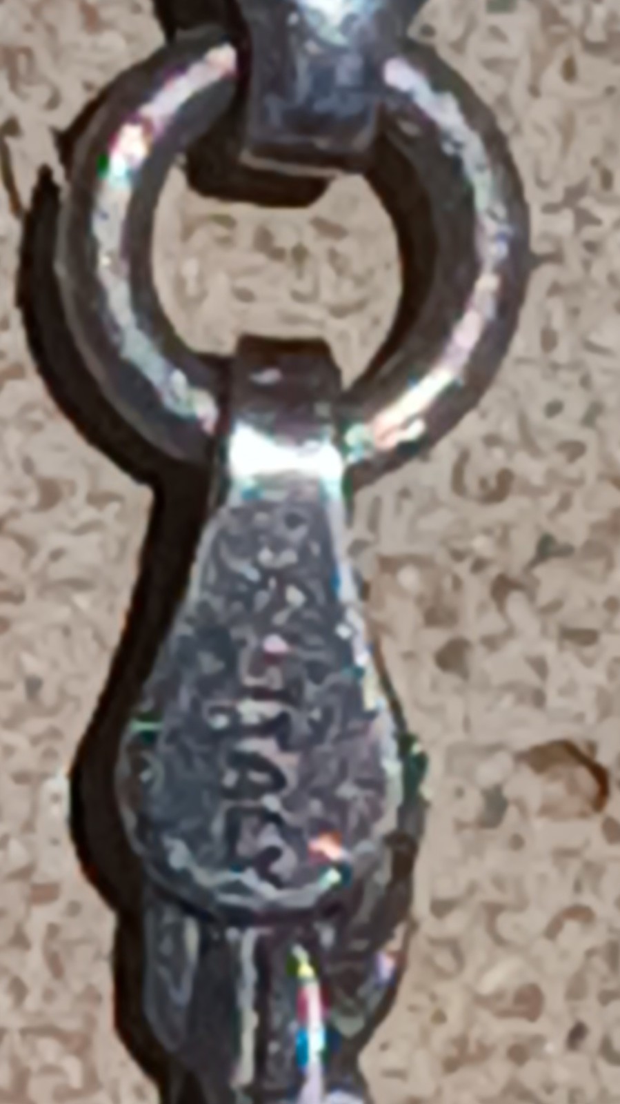 sterling silver necklace, Made in Italy, 925 silver. Rope like design