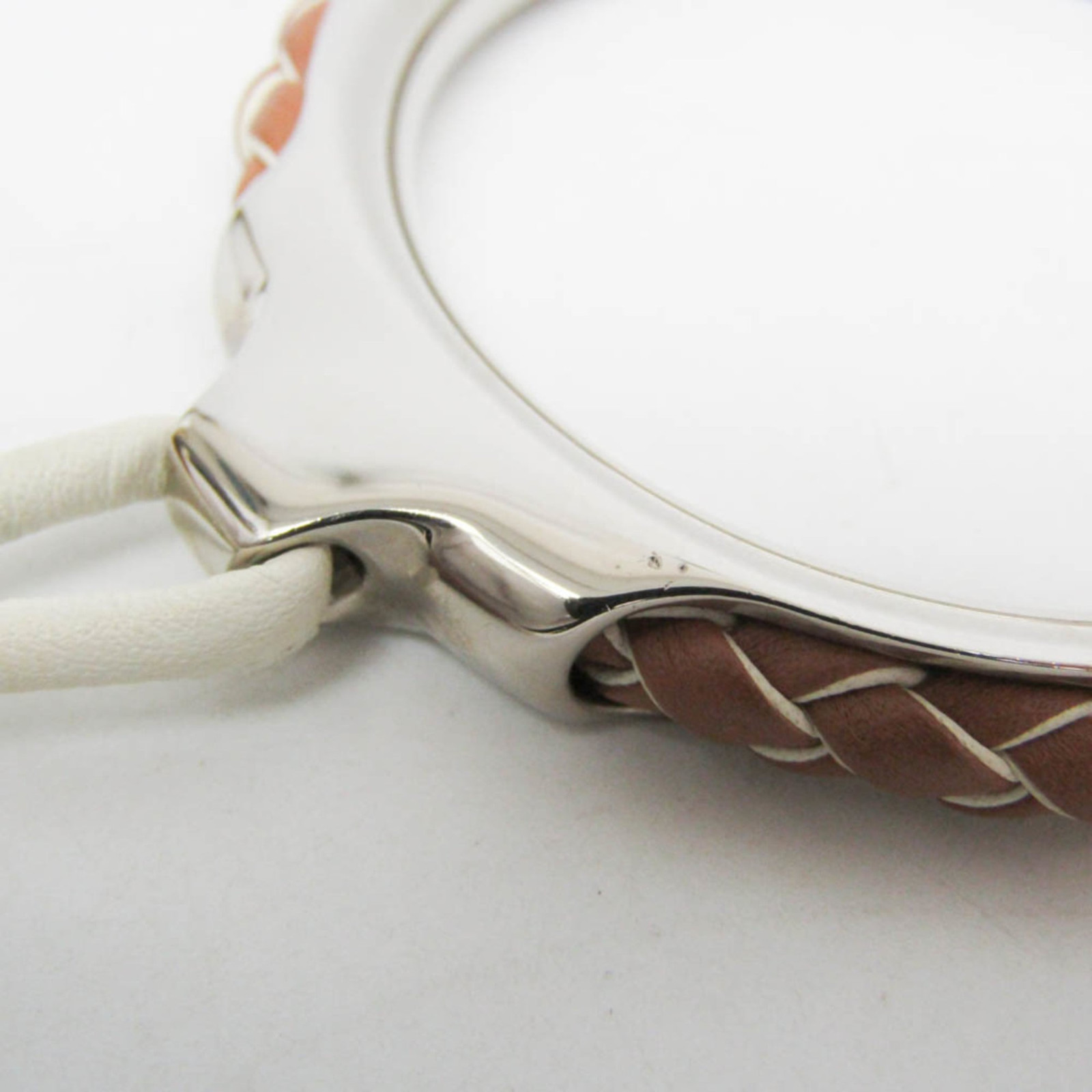 Hermes Loop Grand Kyoto Tresse Metal,Swift Leather Necklace