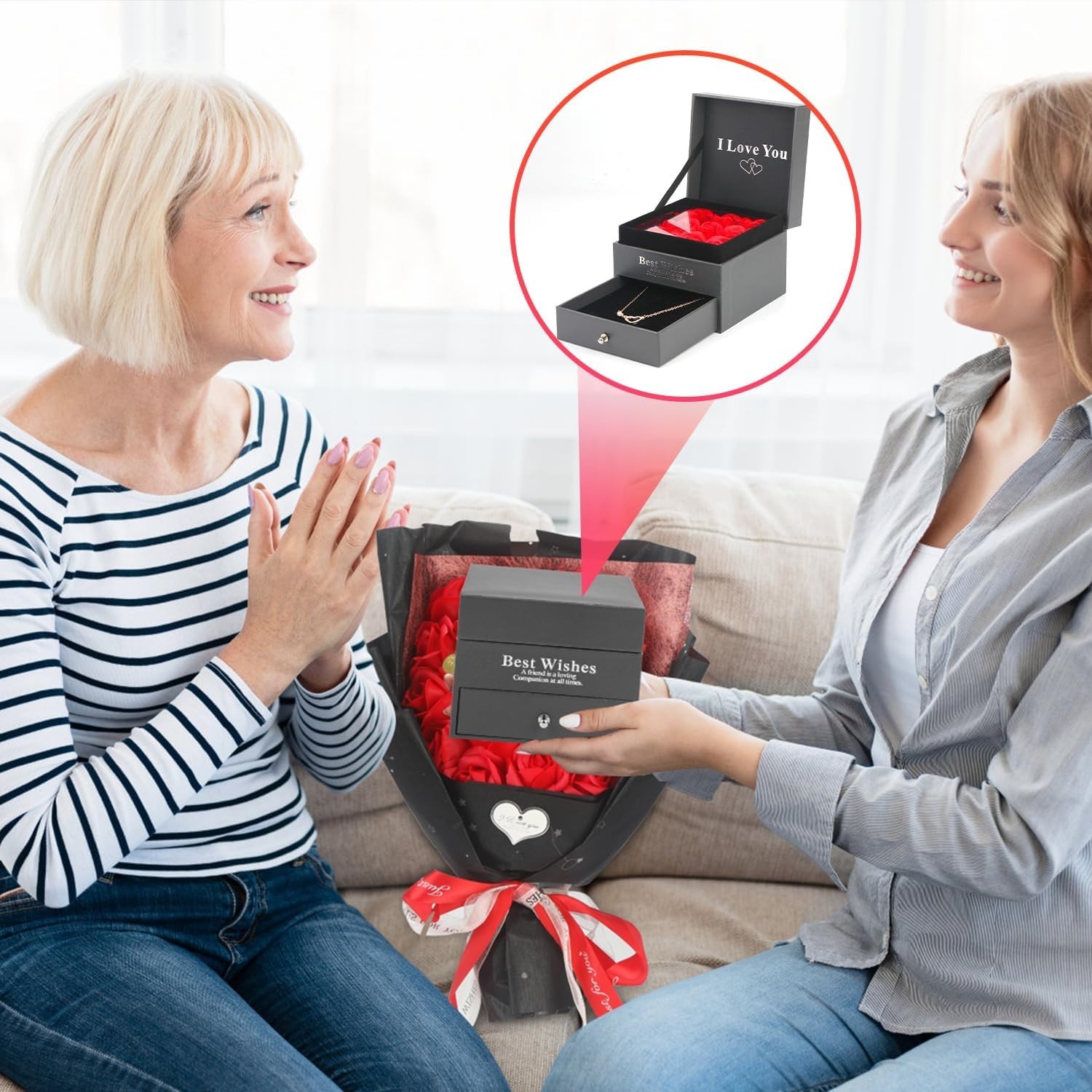 Romantic Love Anniversary Birthday Wedding Valentines Gifts for Wife Girlfriend