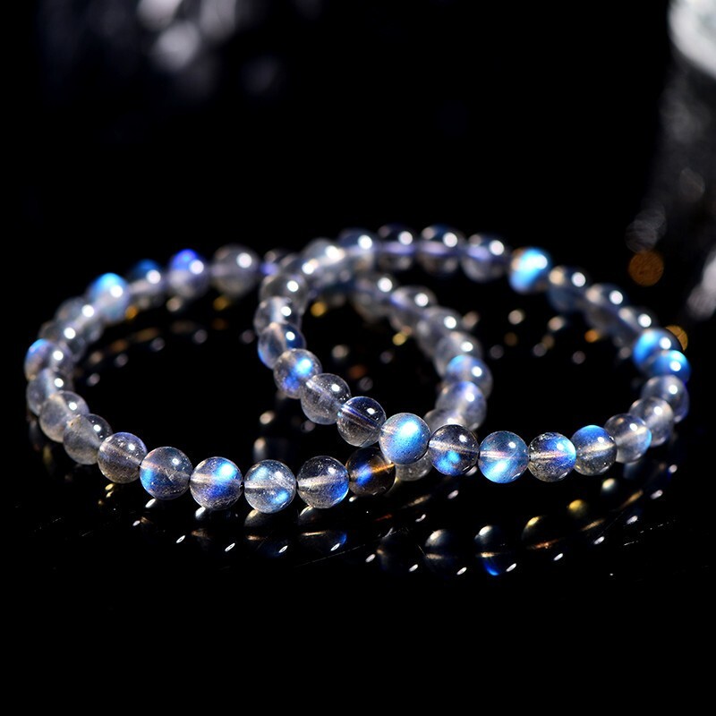 Moonstone 6MM Round Beads Handmade Healing Reiki Stretchy Unisex Bracelet Gifts