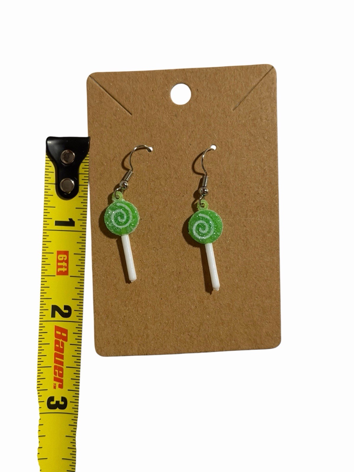 New Novelty Fashion Earrings small lollypop sucker green