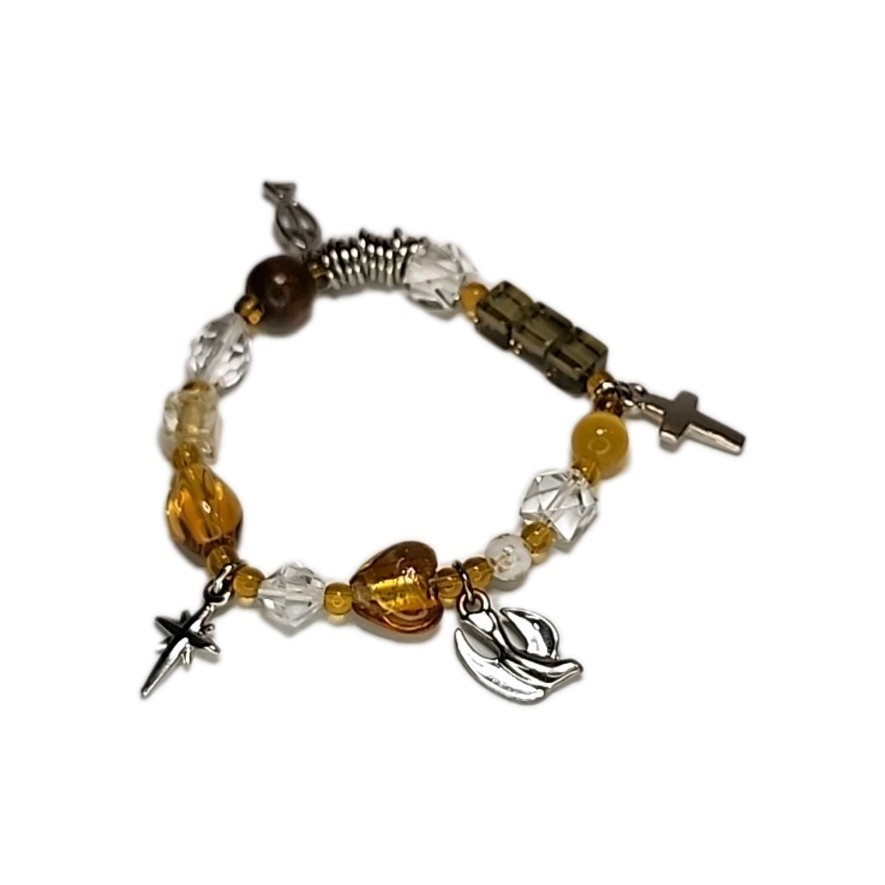 Roman Inc New Christs Story Beaded Bracelet Large Desertcart Religious
