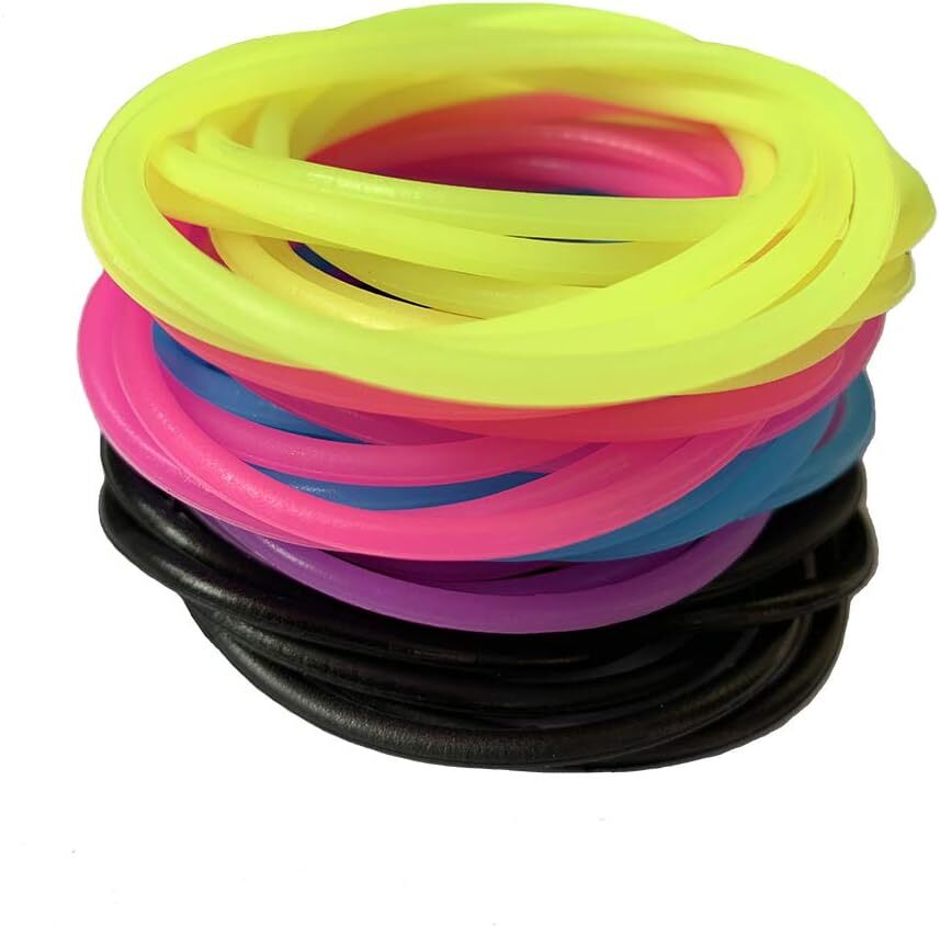 50PCS Neon Jelly Bracelets Silicone Glow in Dark 80s Party Favors Kids Adults