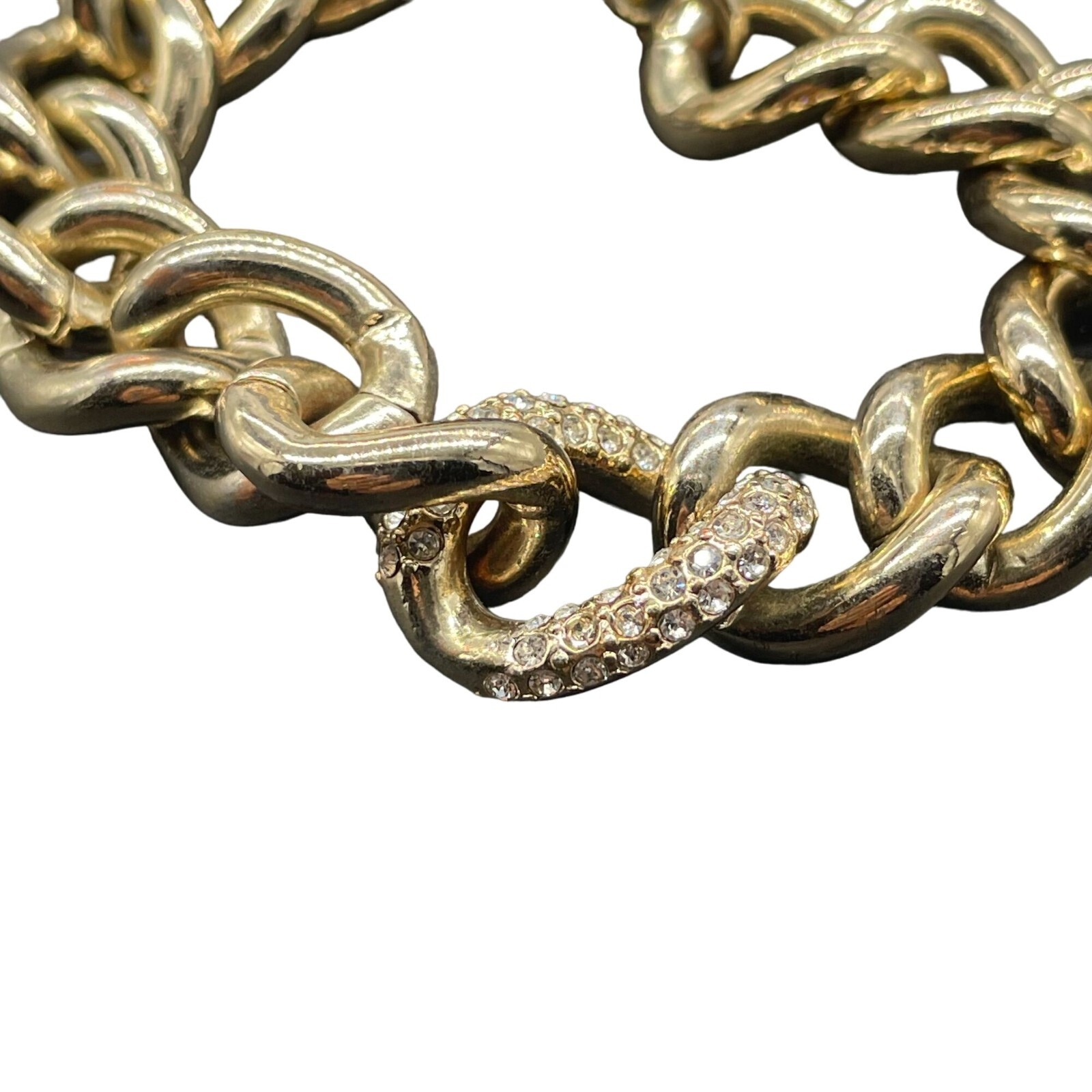 Victoria’s Secret Chunky Curb Chain Bracelet Gold Tone Casual Everyday Gift