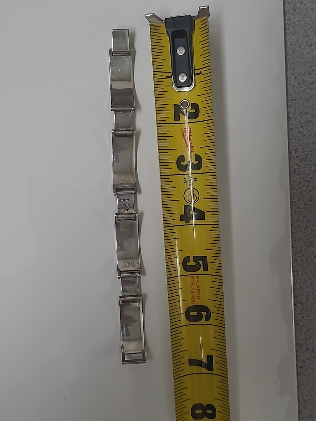 Gucci 1970 Mlano Silver Buckle Bracelet Unique ,Rare 2 Color Enamel ,used