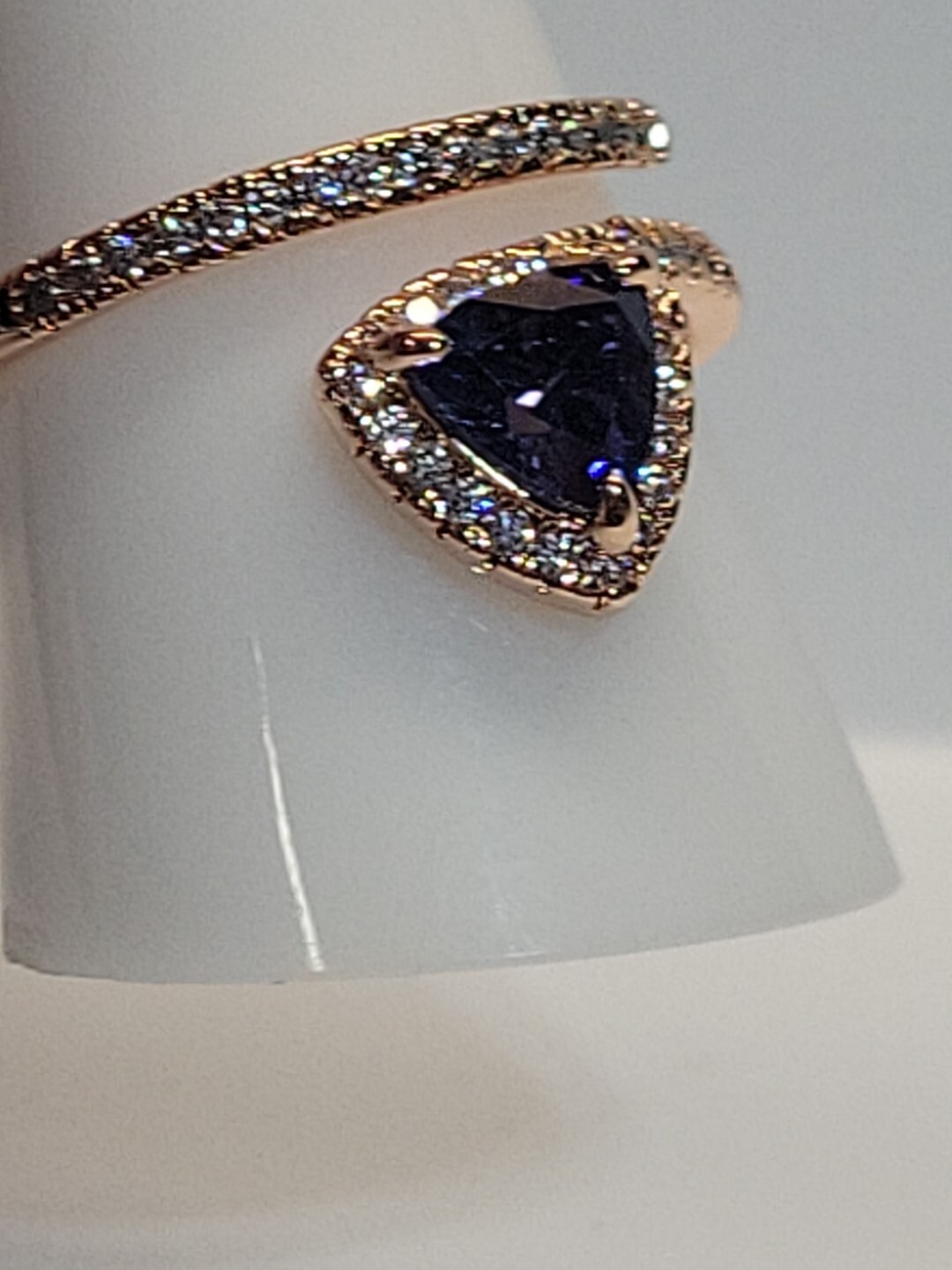 Bomb Party “Glitzy Chic” RBP #6428 SIZE 10 SAPPHIRE CUBIC ZIRCONIA NEW
