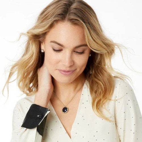 NWTag Brighton HALO STARGAZER POLARIS Silver Blue Necklace Reversible MSRP $58