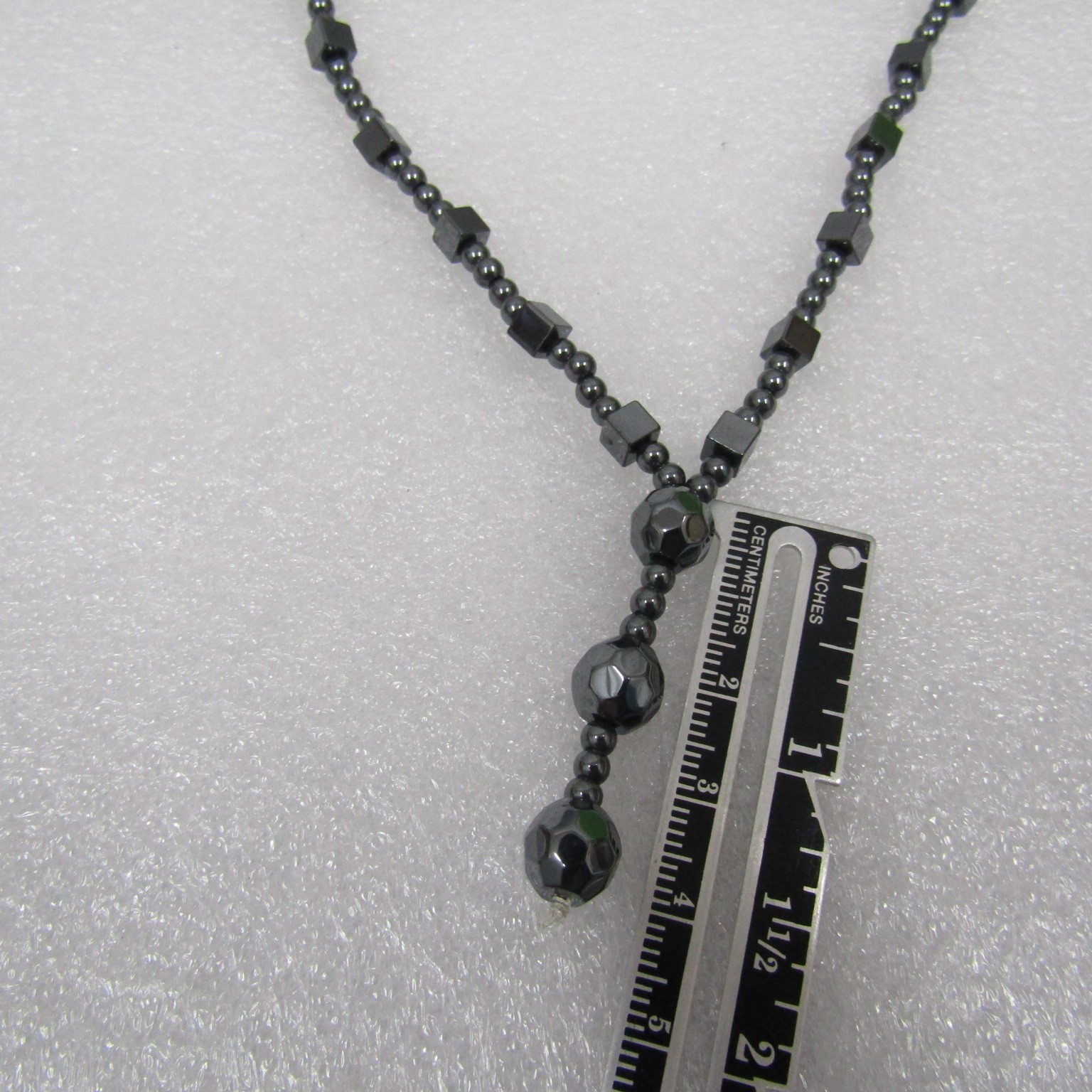 Women’s Jewelry Black Necklace Hematite Beads None Magnetic