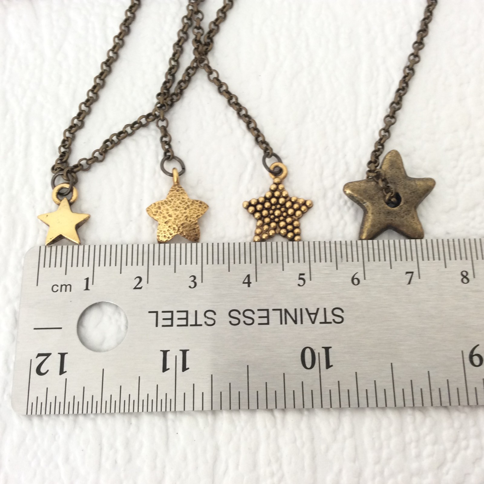 Jamie London metal star necklace – Statement bib – Boho – 40cm/15in – Gift box