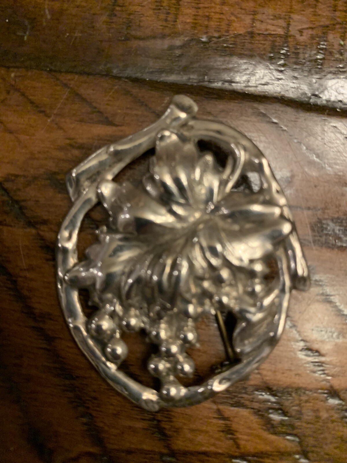 Vintage Pair of Sterling Silver Art Deco Earrings No Stamp, Estate Sale See Pics