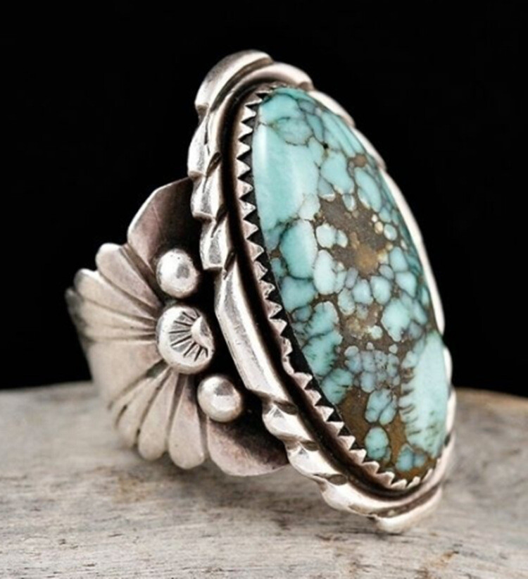 20pcs Wholesale Lots Jewelry Mixed Turquoise Stone Silver P Lady’s Rings