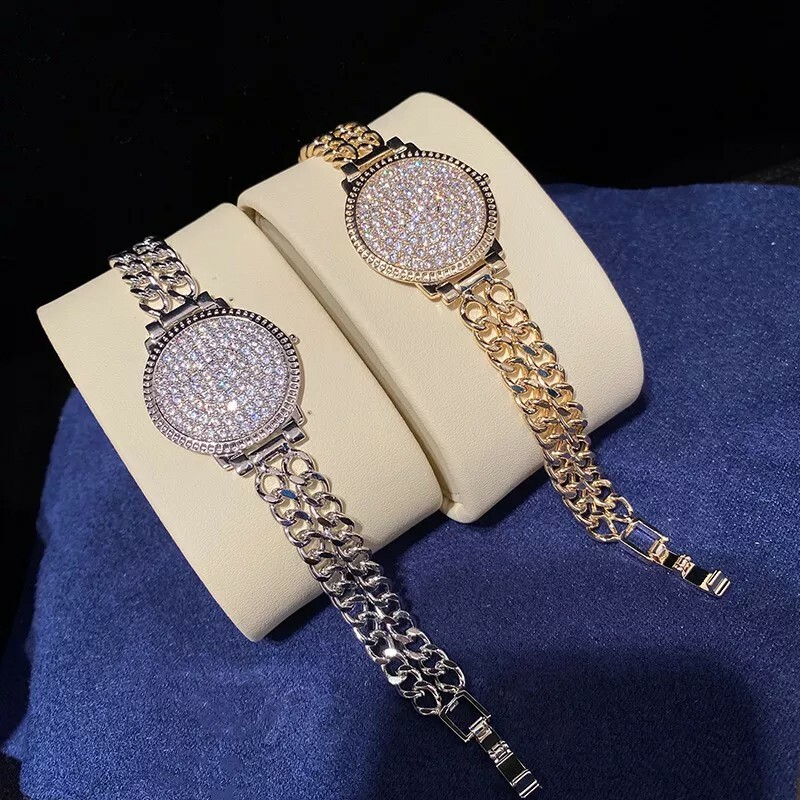 New Fashion Luxury Classic Punk Chain Bracelets Women Gold Silver Color Charm