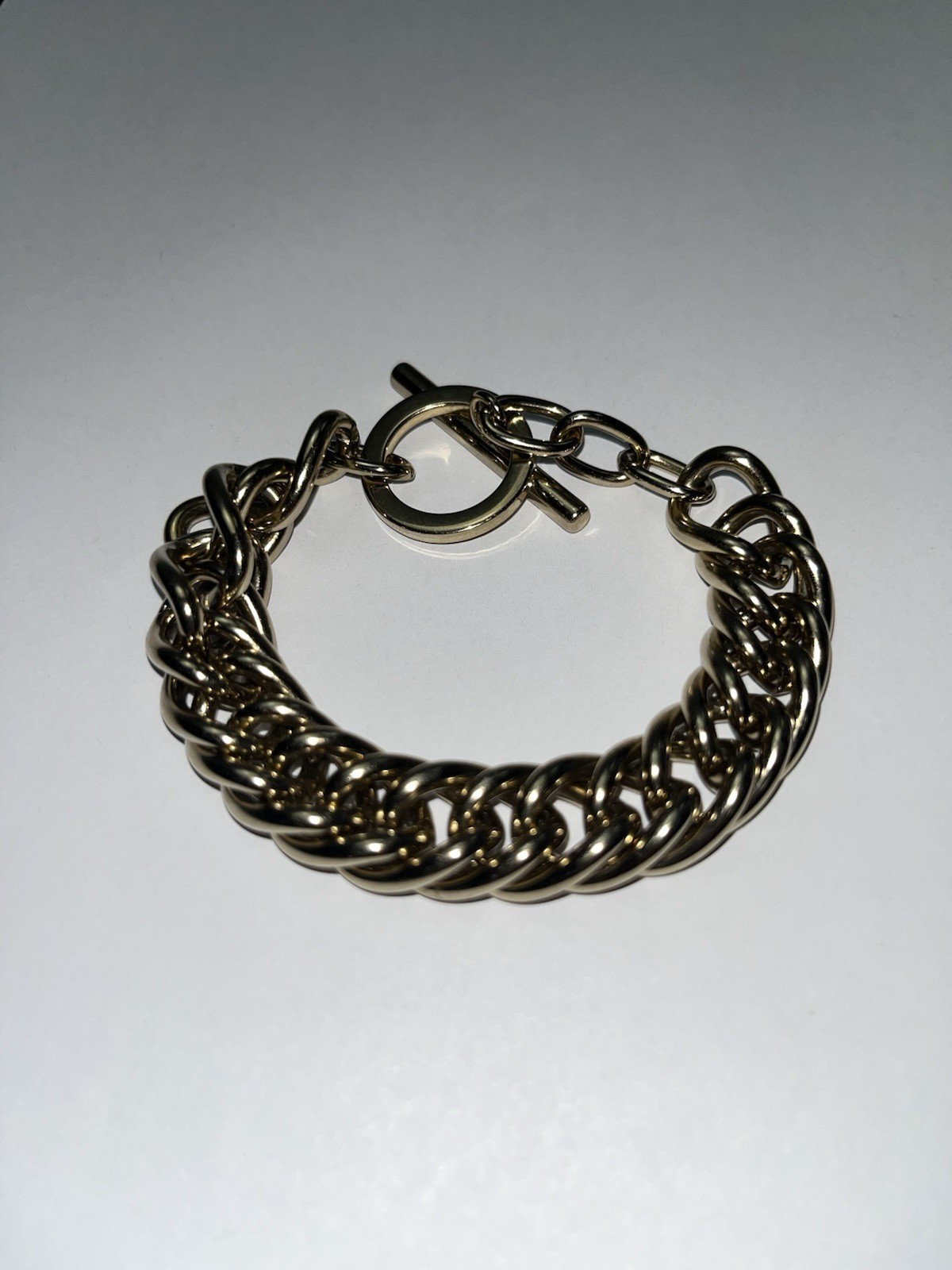 Dyrberg & Kern Gold Tone Chunky Toggle Bracelet | Danish Designer Jewelry