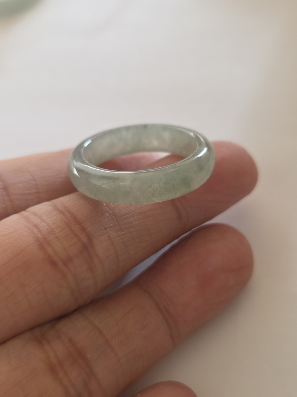 Natural Burmese Jadeite Jade A-grade Ring Size 9