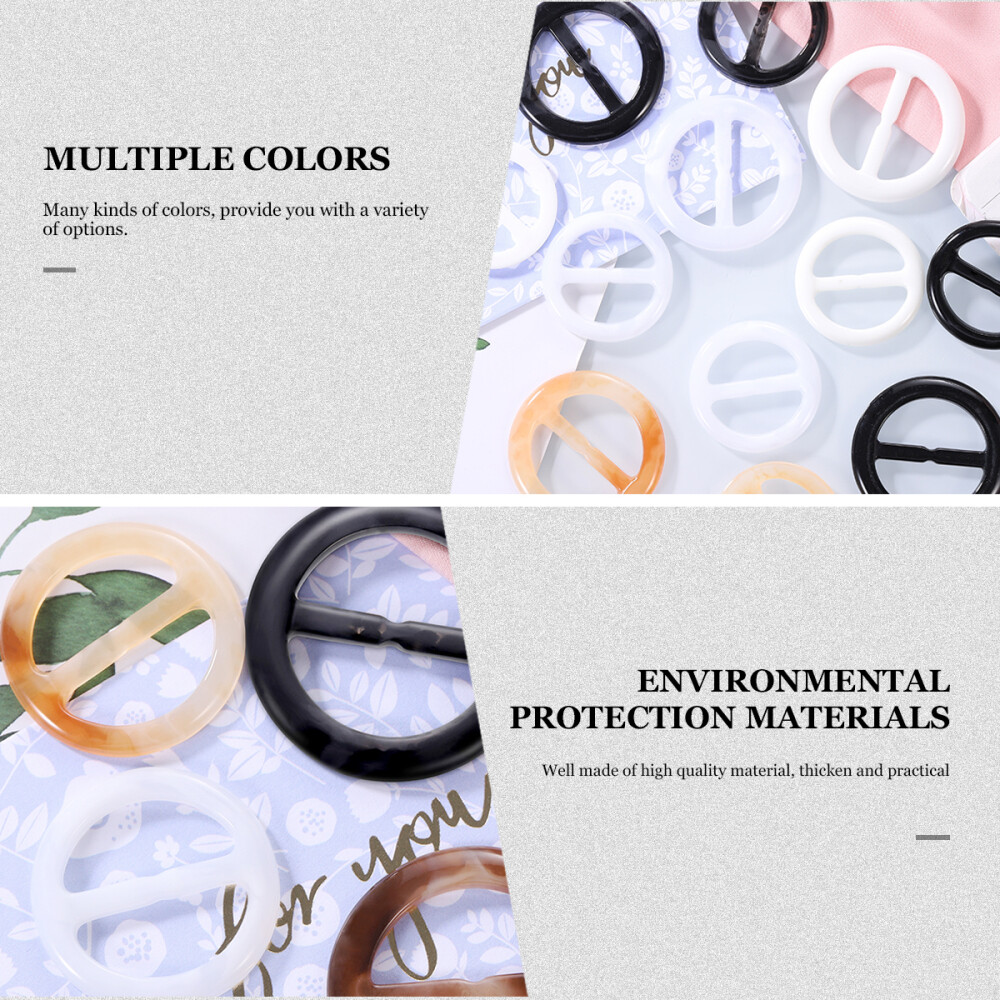 20pcs ribbon sliders for invitations Shawl Rings and Slides Scarf Clips Shirt